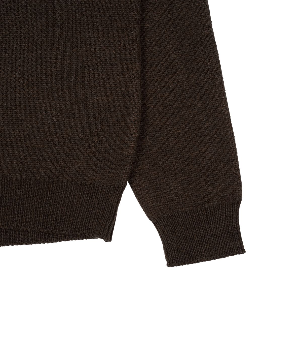 더콜디스트모먼트(THE COLDEST MOMENT) TCM typing logo knit (brown)