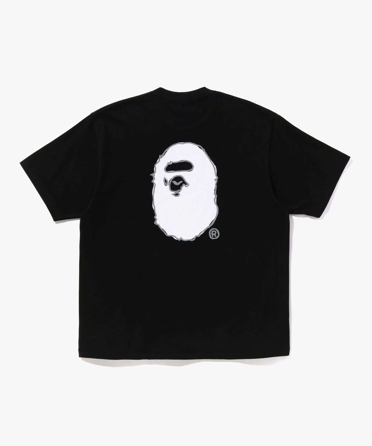 베이프(BAPE) 핸드 드로우 BAPE 로고 릴렉스드 핏 티셔츠(M) BLACK