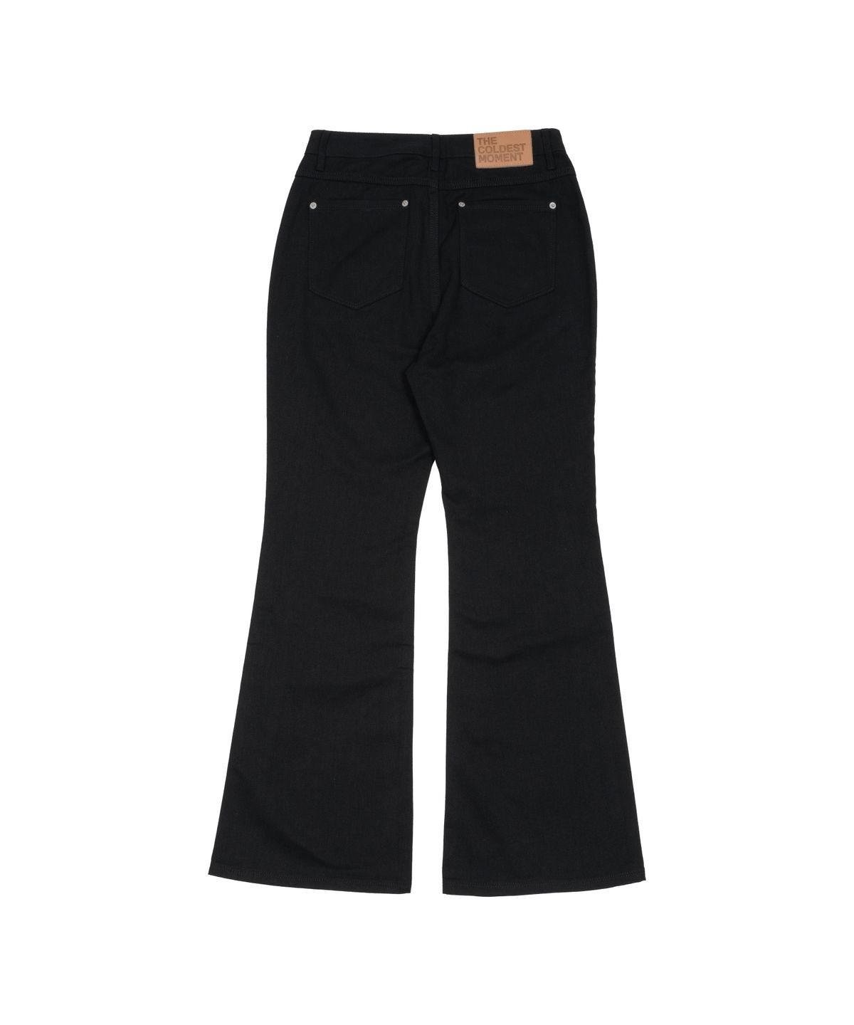 더콜디스트모먼트(THE COLDEST MOMENT) TCM flare snap pants (black)