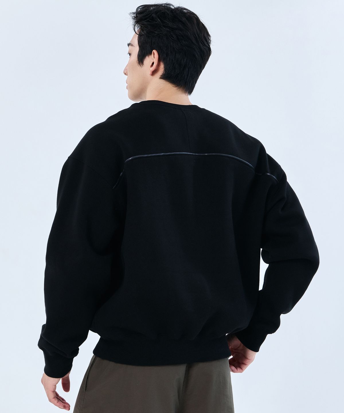 나인제트(NINEZ) 파이핑 헤비 스웻셔츠 (2color)