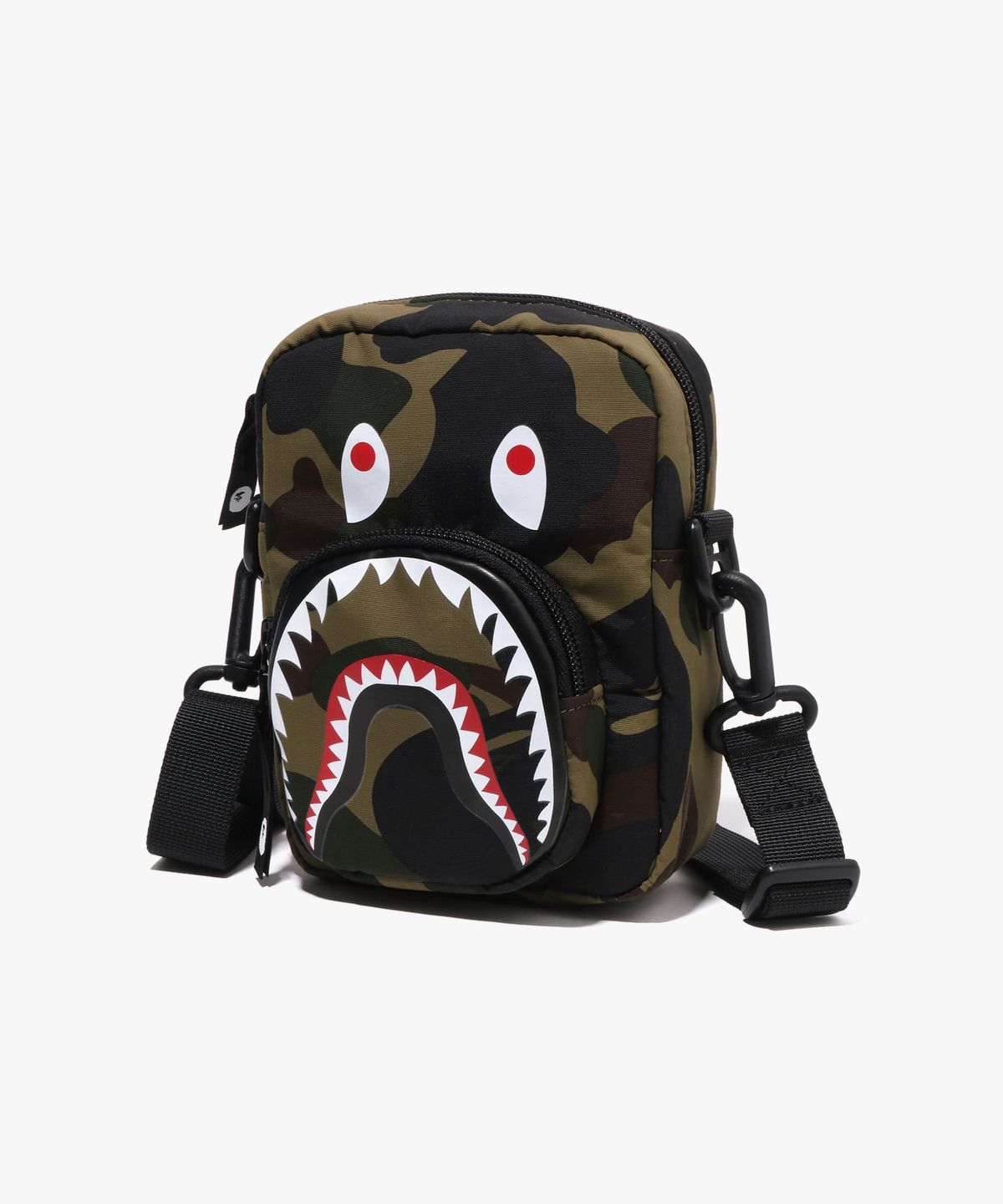베이프(BAPE) 퍼스트 카모 샤크 미니 백(M) GREEN