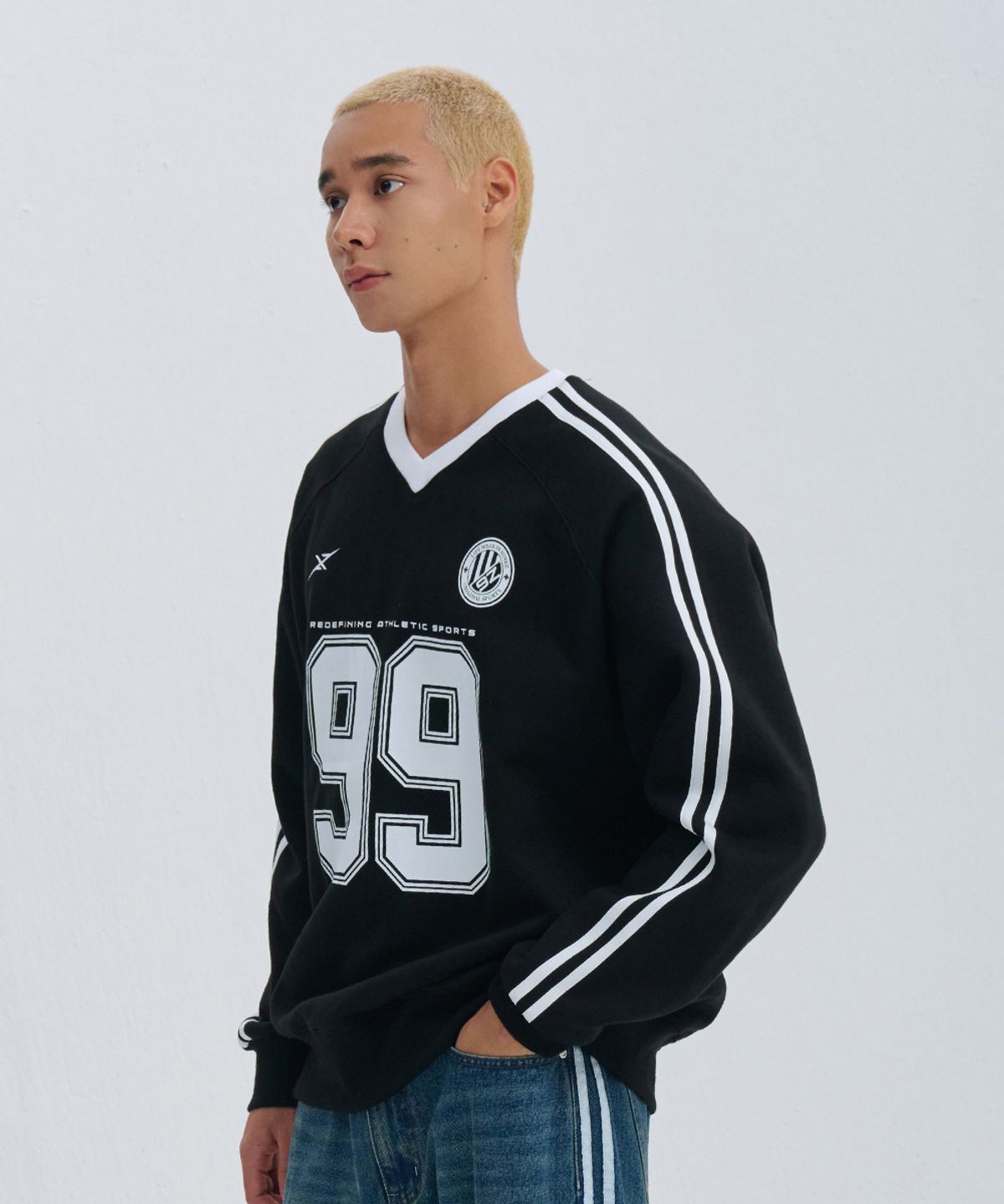 나인제트(NINEZ) 스포티 트랙 스웻셔츠 (2color)