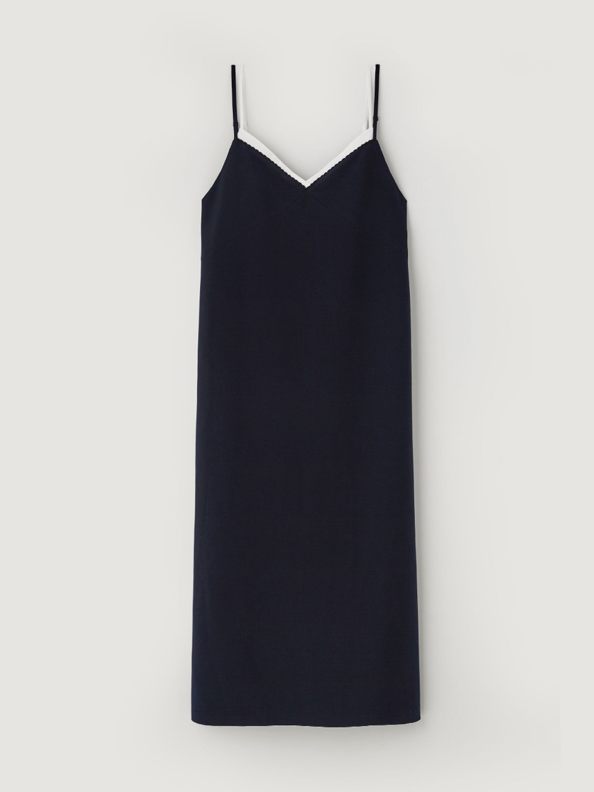 비뮤즈맨션(BEMUSE MANSION) Combination layered dress - Navy