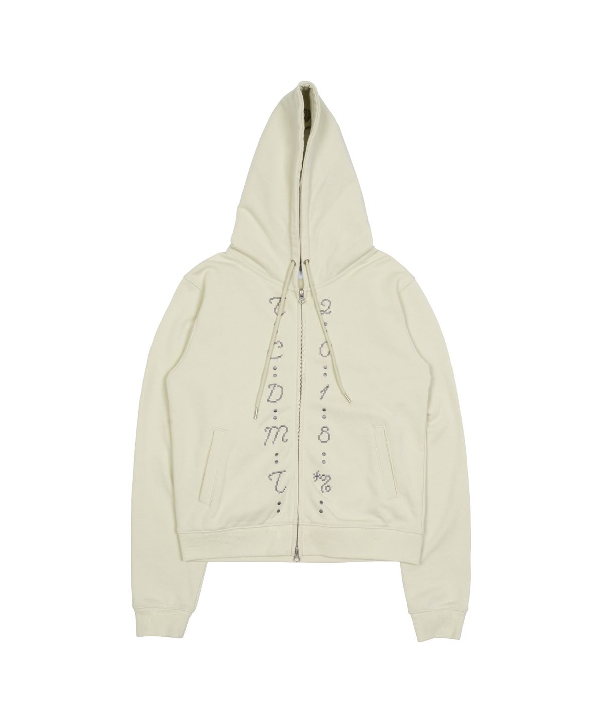 더콜디스트모먼트(THECOLDESTMOMENT) TCM center stitch hooded zip-up (oatmeal)