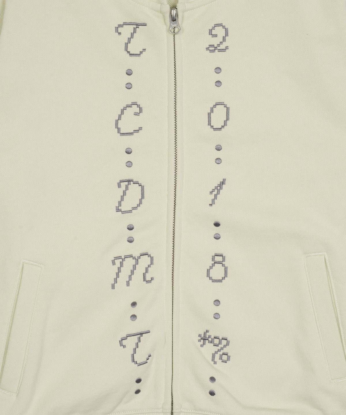 더콜디스트모먼트(THECOLDESTMOMENT) TCM center stitch hooded zip-up (oatmeal)
