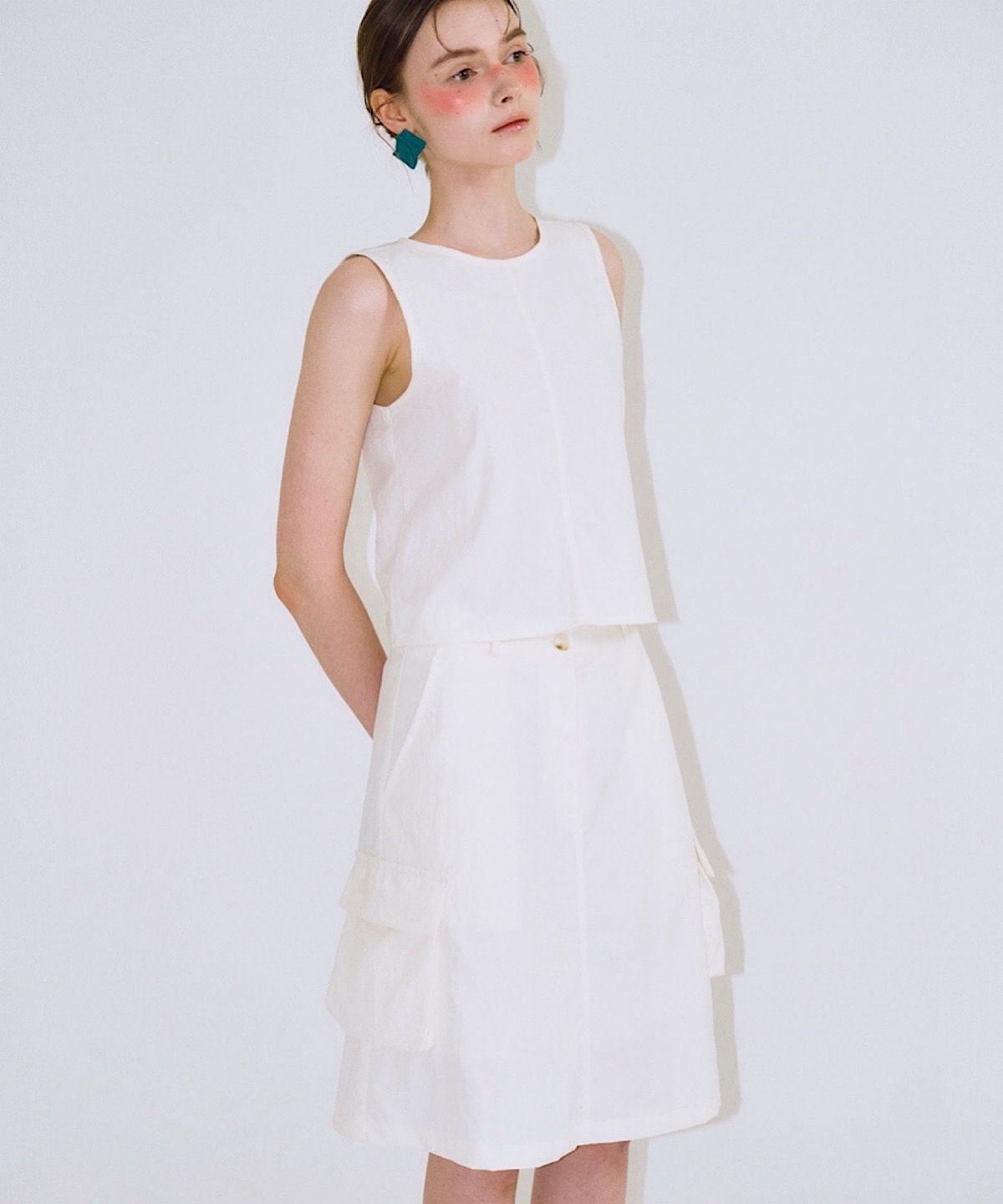 아포엠(APOEM) Pocky Setup Skirt - 2colors