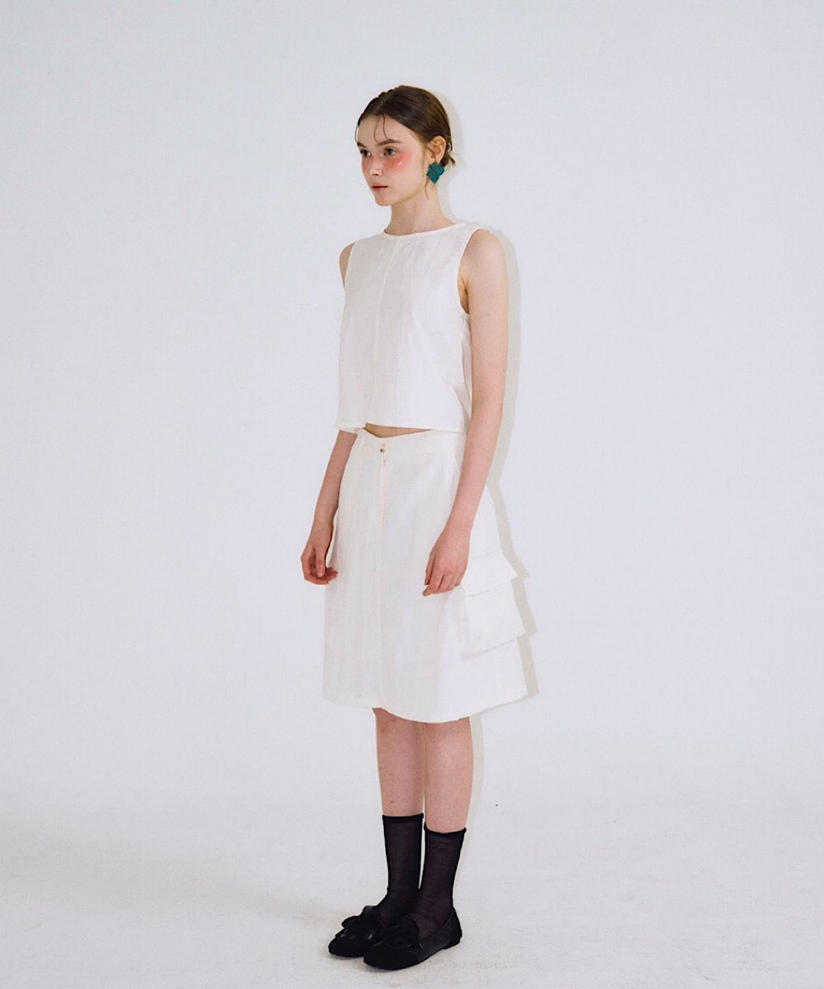 아포엠(APOEM) Pocky Setup Skirt - 2colors
