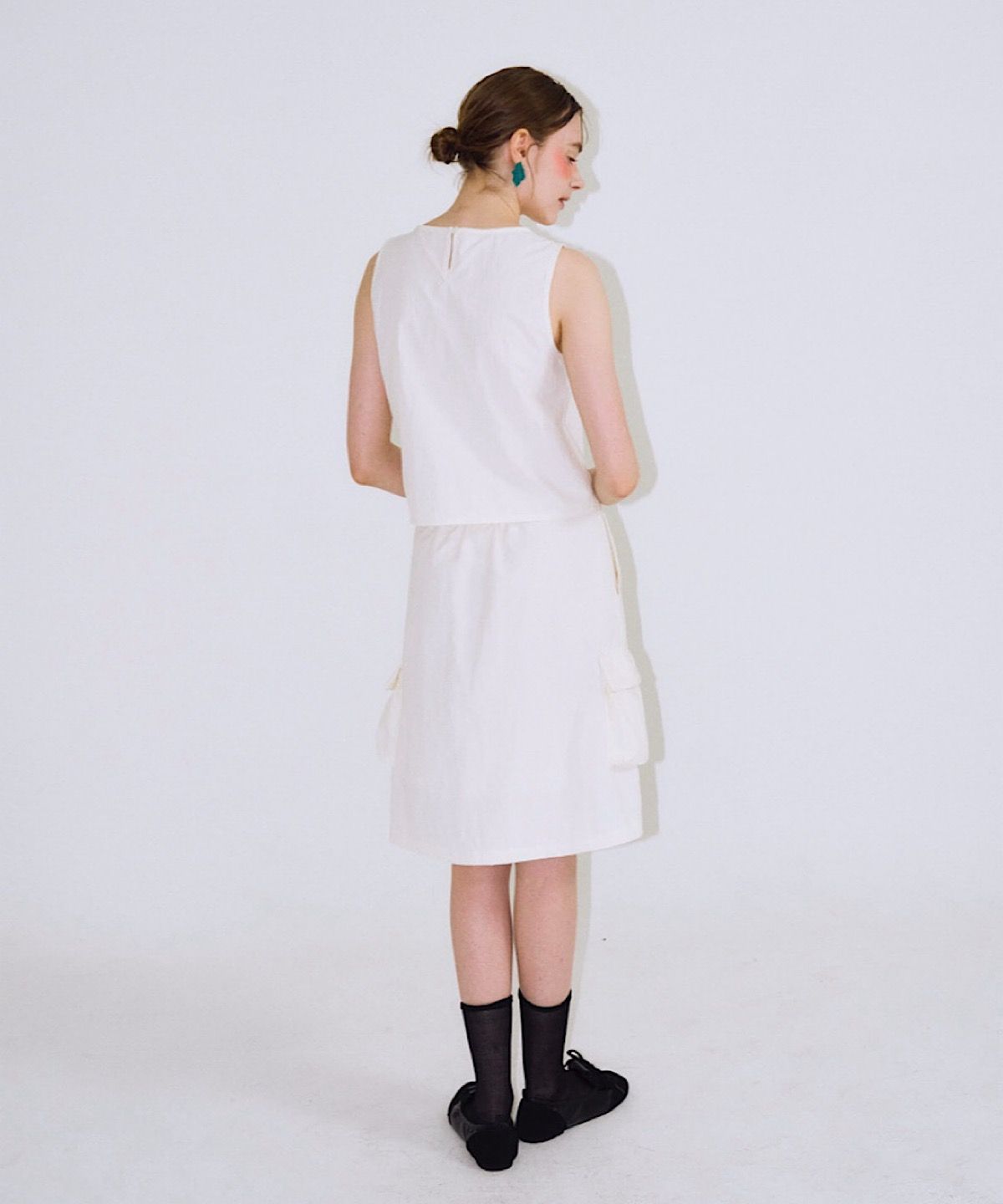 아포엠(APOEM) Pocky Setup Skirt - 2colors