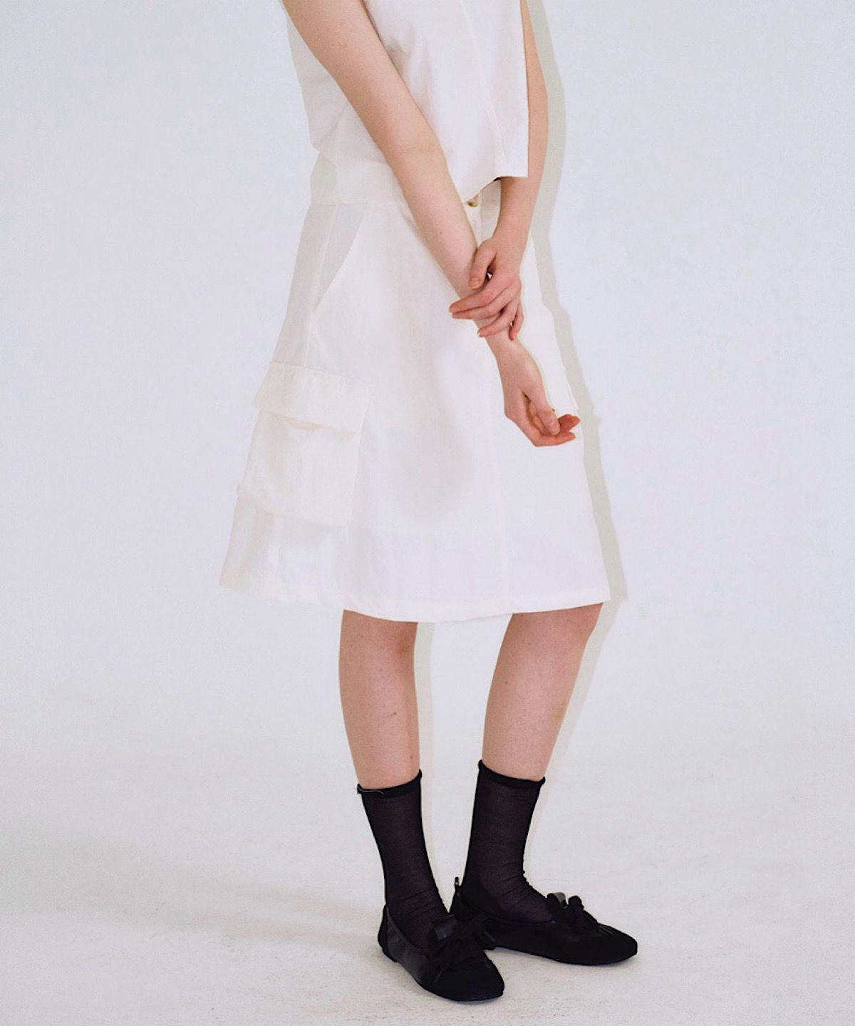 아포엠(APOEM) Pocky Setup Skirt - 2colors