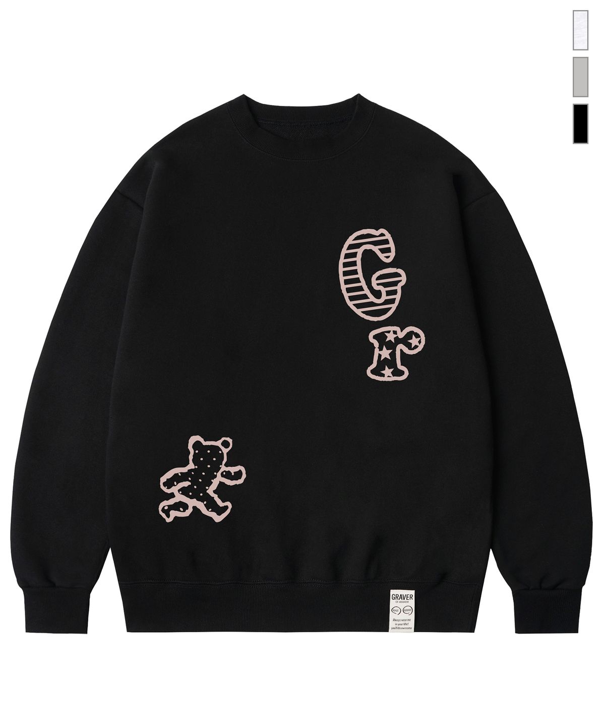 그레이버(GRAVER) [UNISEX]RUNNING B 맨투맨_3color