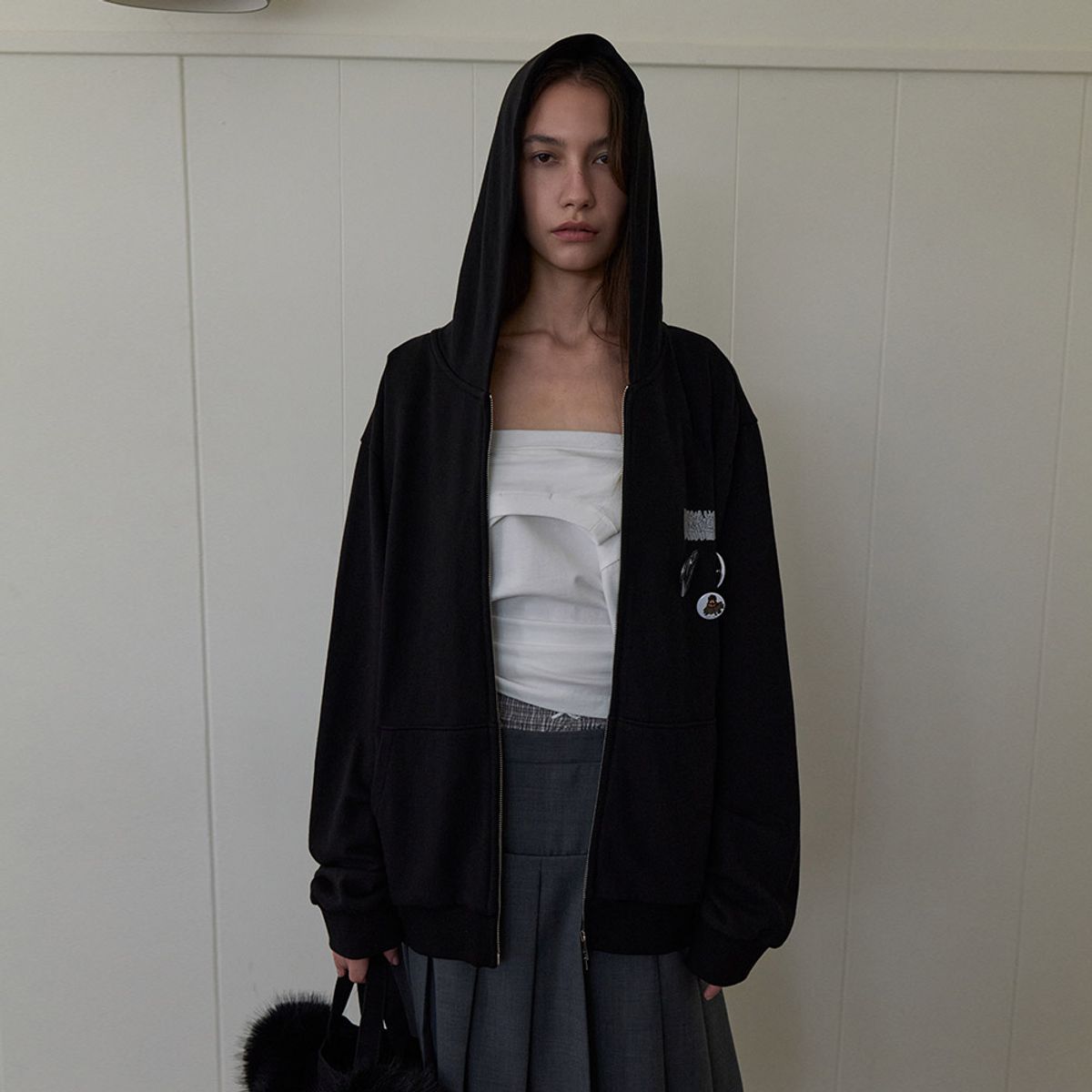 엘씨디씨티엠(LCDC™) GALAXY EXPRESS 999 HOOD ZIP-UP (BLACK)
