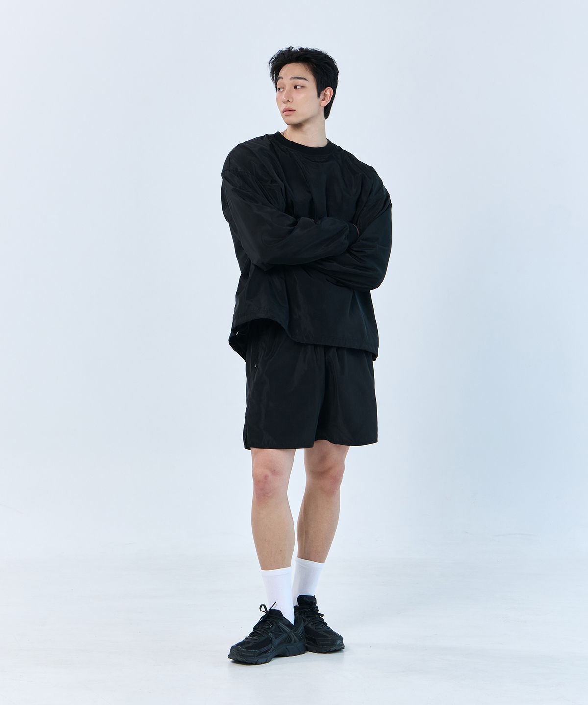 나인제트(NINEZ) Z 로고 컴포트 우븐 쇼츠 (2color)