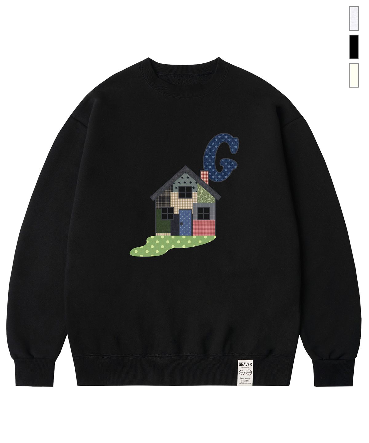 그레이버(GRAVER) [UNISEX]HOME 맨투맨_2color