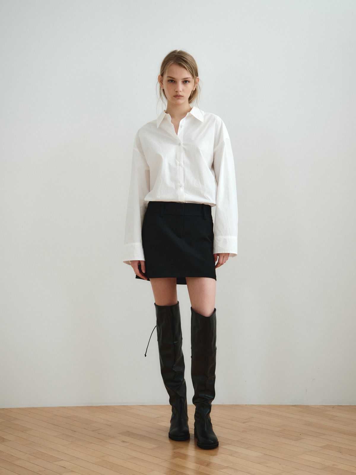 리플레인(REPLAIN) RELAXED COTTON SHIRT_OFF WHITE