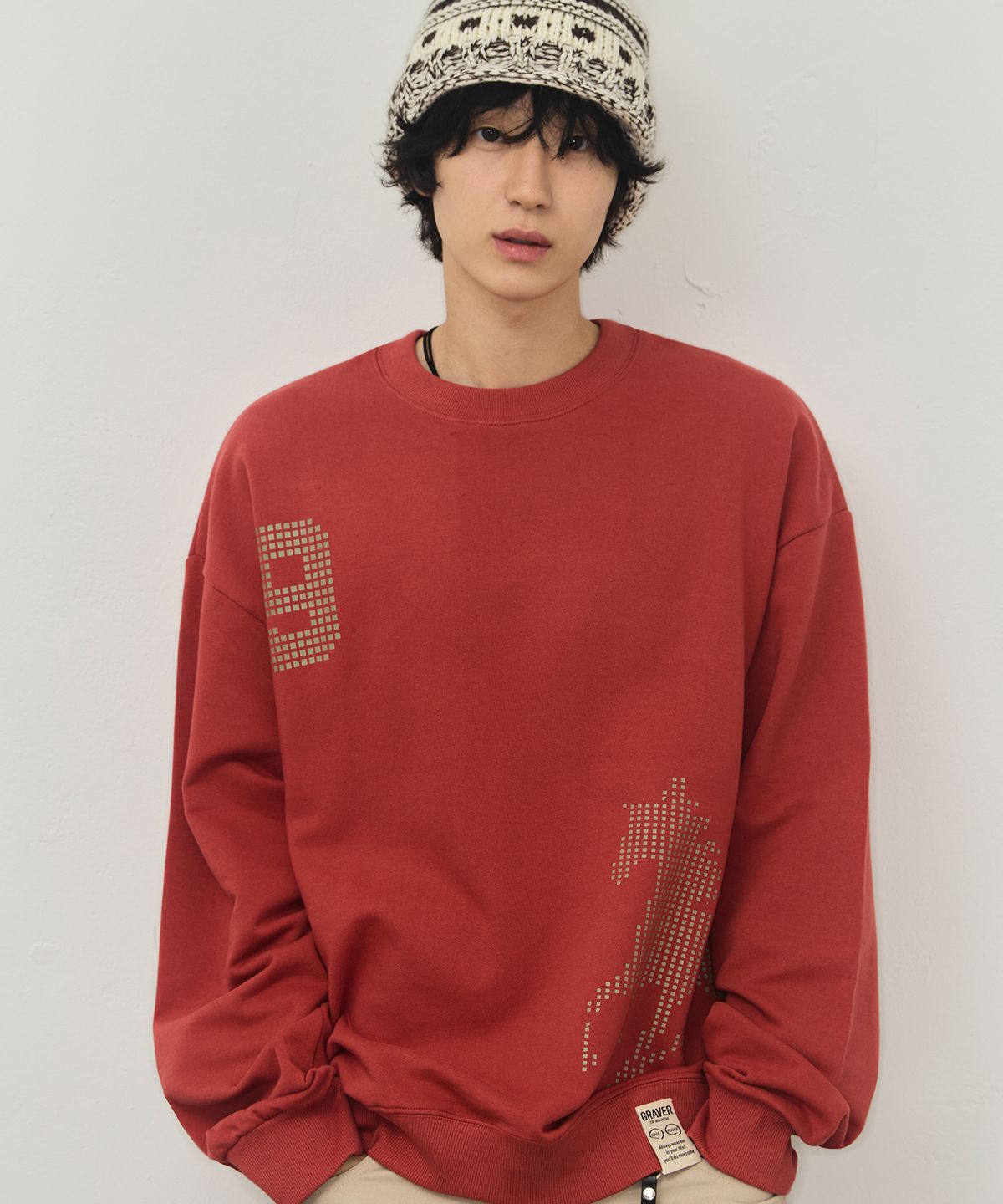 그레이버(GRAVER) [UNISEX]9 HORSE 맨투맨_4color