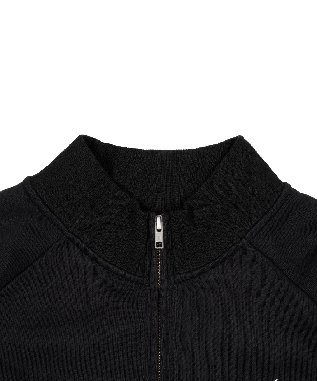 더콜디스트모먼트(THE COLDEST MOMENT) TCM mini logo jersey zip-up (black)