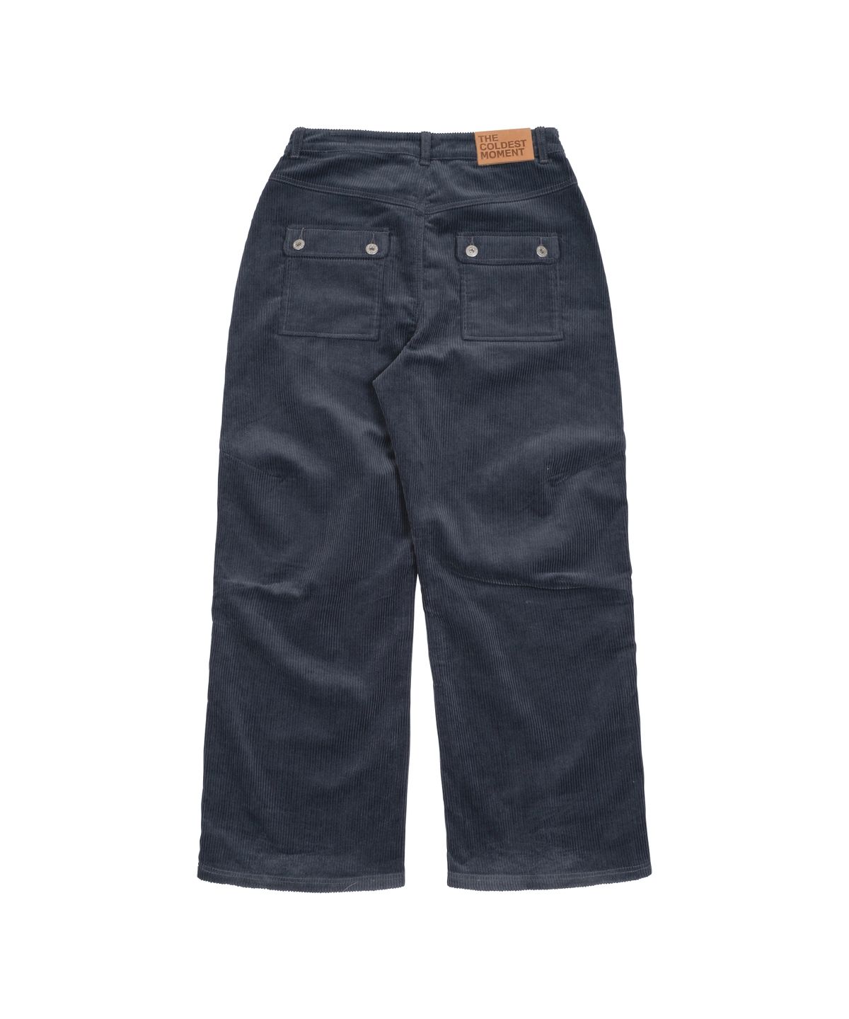 더콜디스트모먼트(THE COLDEST MOMENT) TCM mini logo corduroy pants (navy)