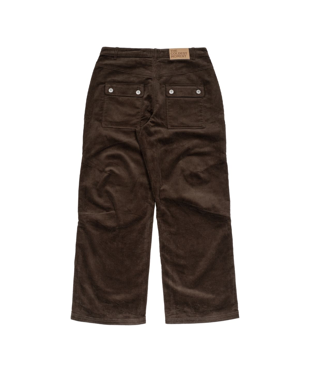 더콜디스트모먼트(THE COLDEST MOMENT) TCM mini logo corduroy pants (brown)