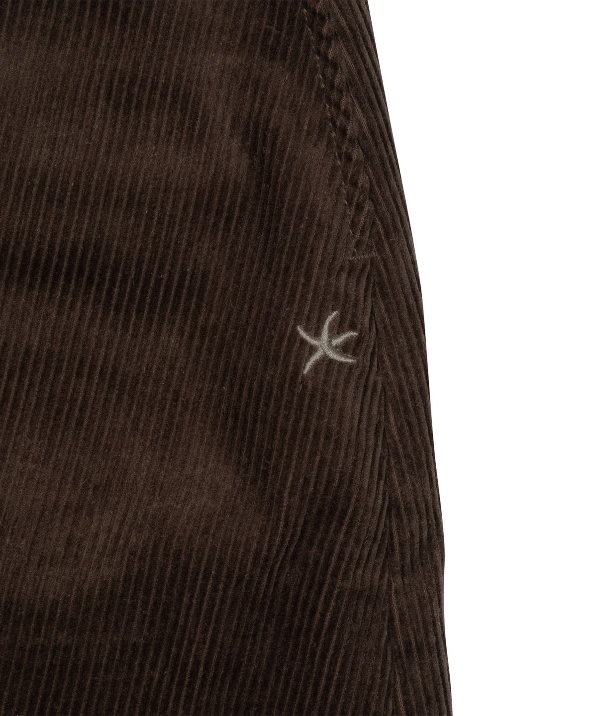더콜디스트모먼트(THE COLDEST MOMENT) TCM mini logo corduroy pants (brown)