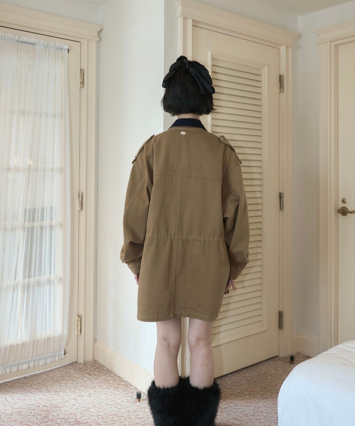 로지(ROSIE) Men’s Style Oversize Jacket/Dark Beige