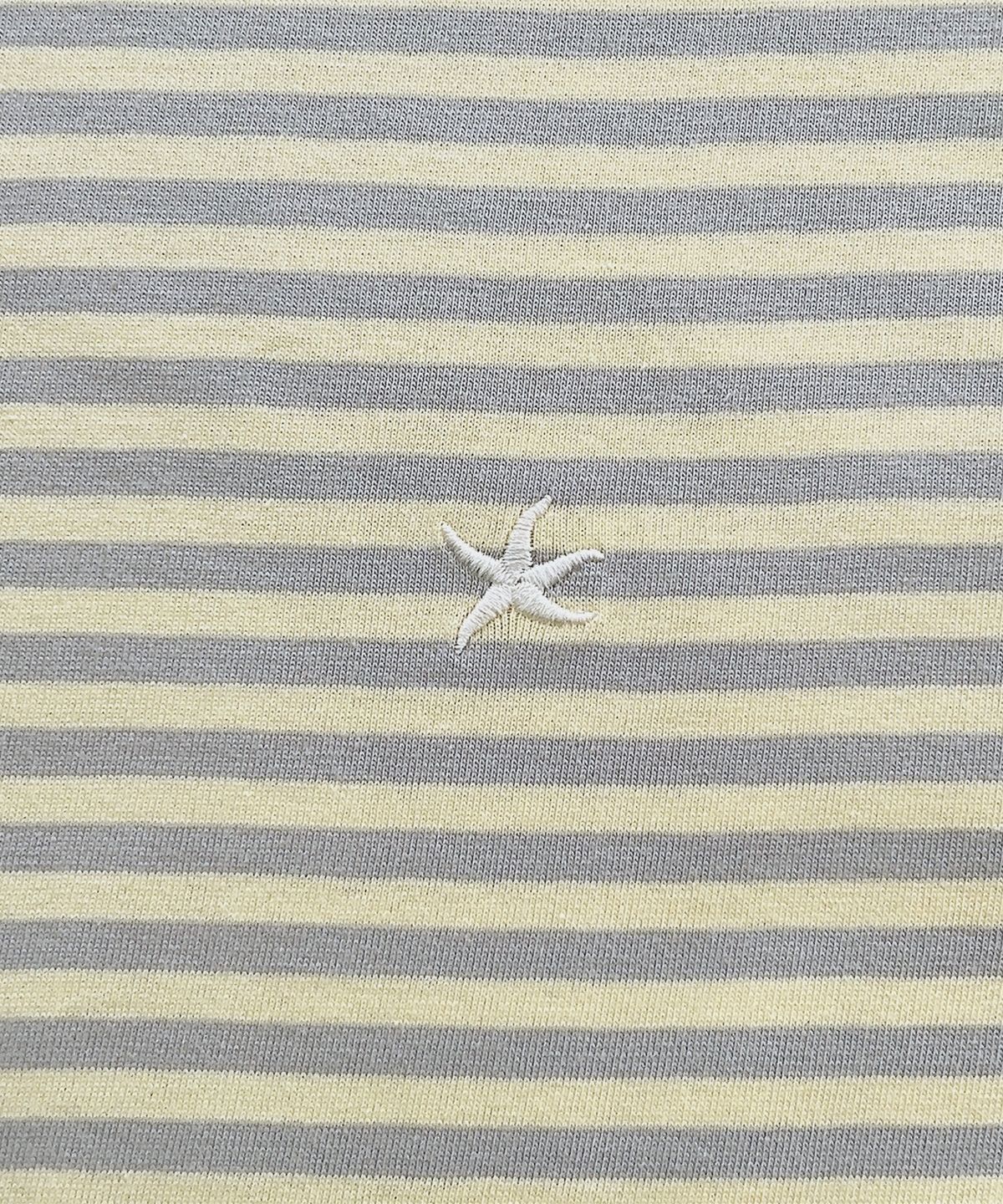 더콜디스트모먼트(THE COLDEST MOMENT) TCM mini logo stripe long sleeve (yellow/grey)