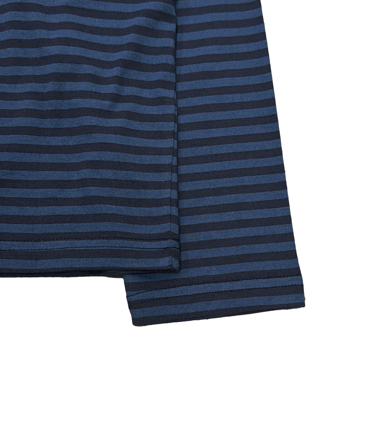 더콜디스트모먼트(THE COLDEST MOMENT) TCM mini logo stripe long sleeve (blue/navy)