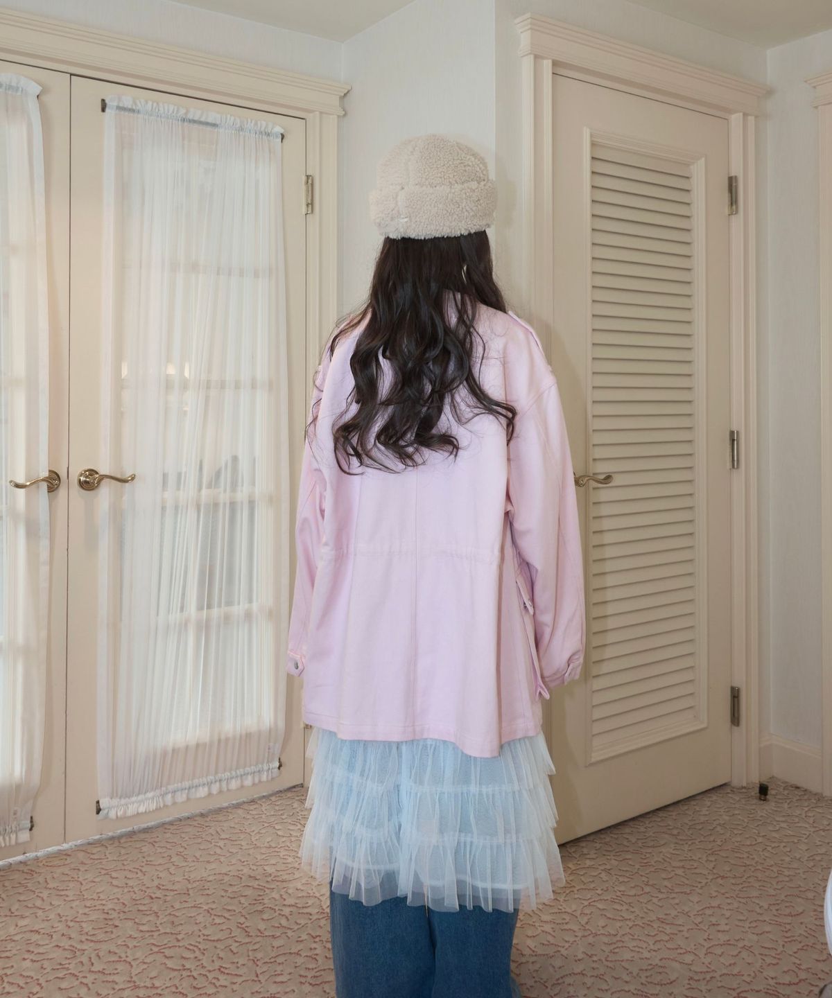 로지(ROSIE) Men’s Style Oversize Jacket/Pink