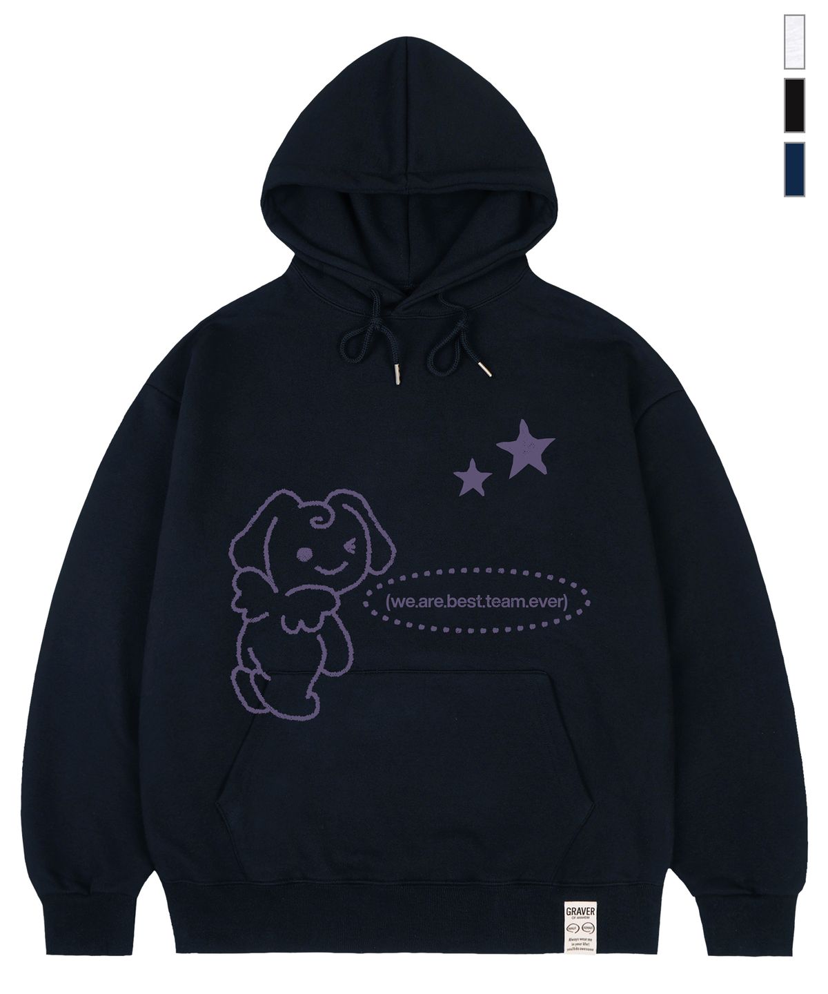 그레이버(GRAVER) [UNISEX]ANGELIC 후드티_3color