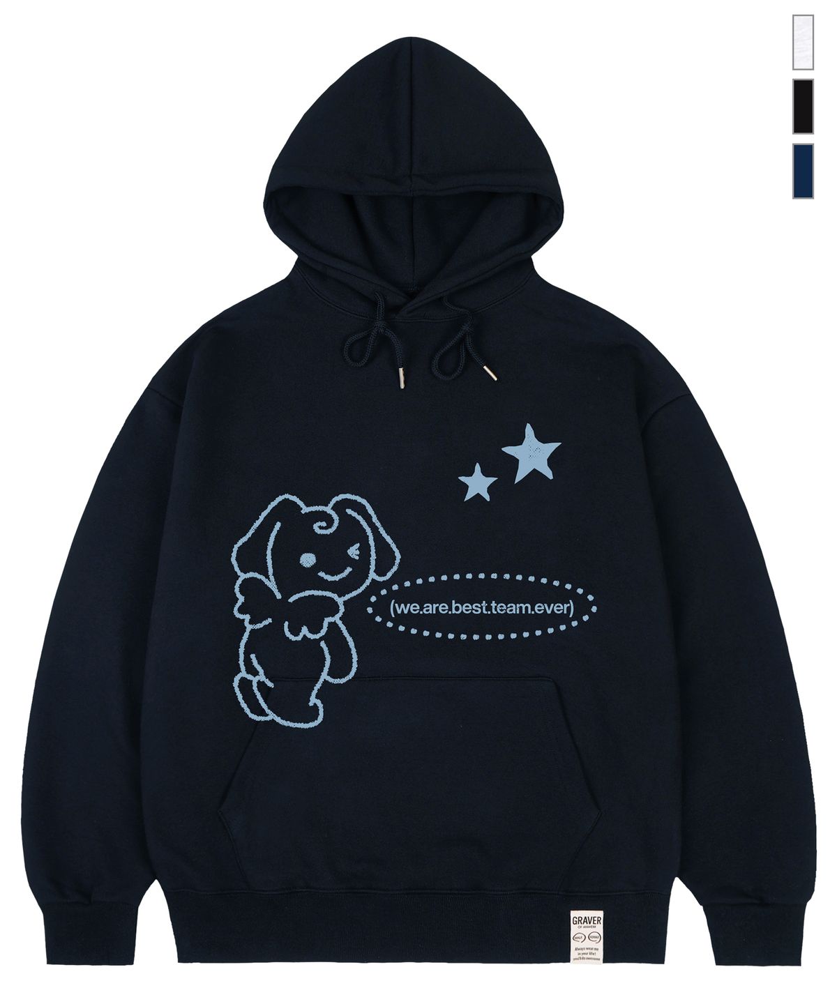그레이버(GRAVER) [UNISEX]ANGELIC 후드티_3color