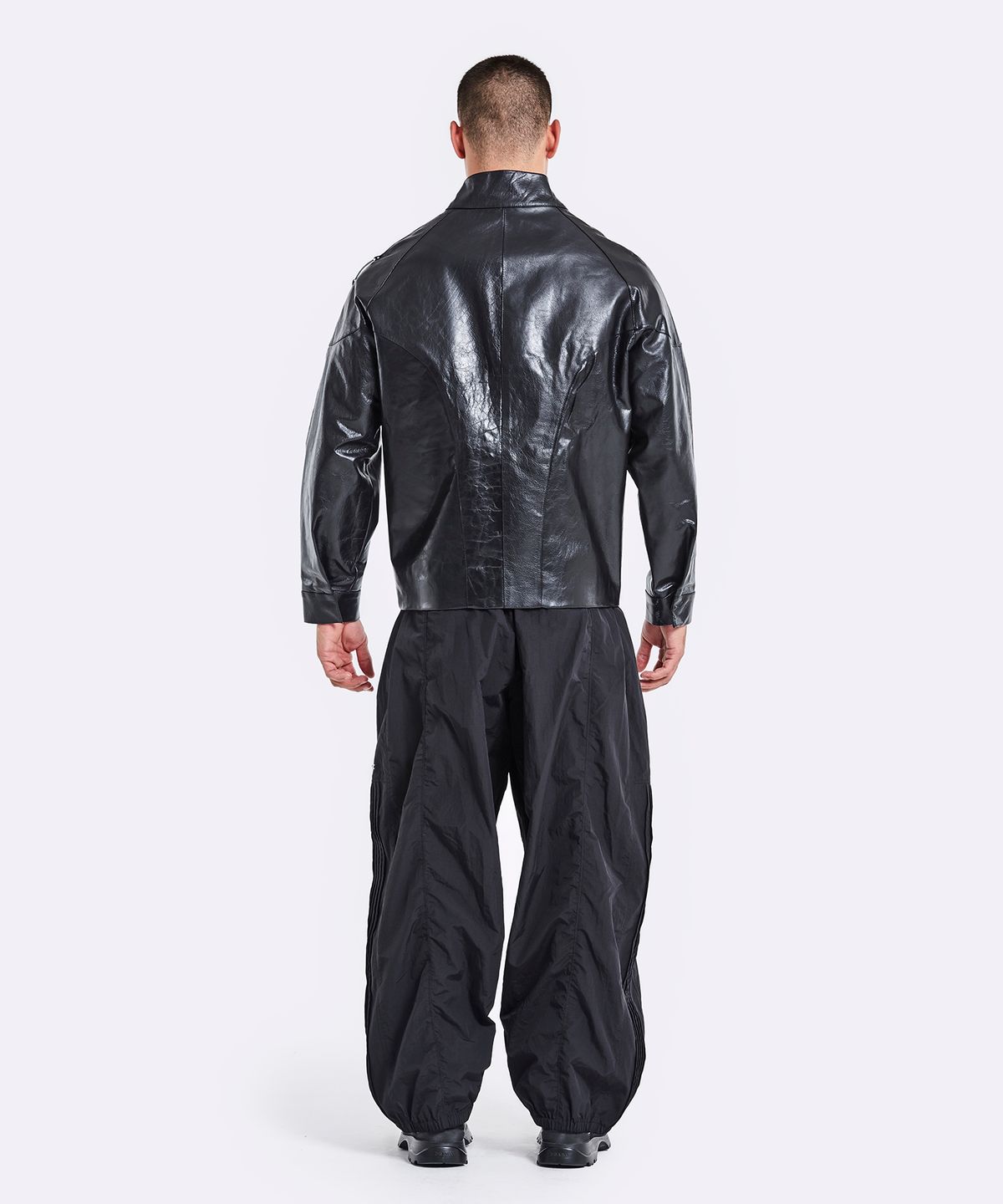 51퍼센트(51PERCENT) Banding rider leather jacket - Black