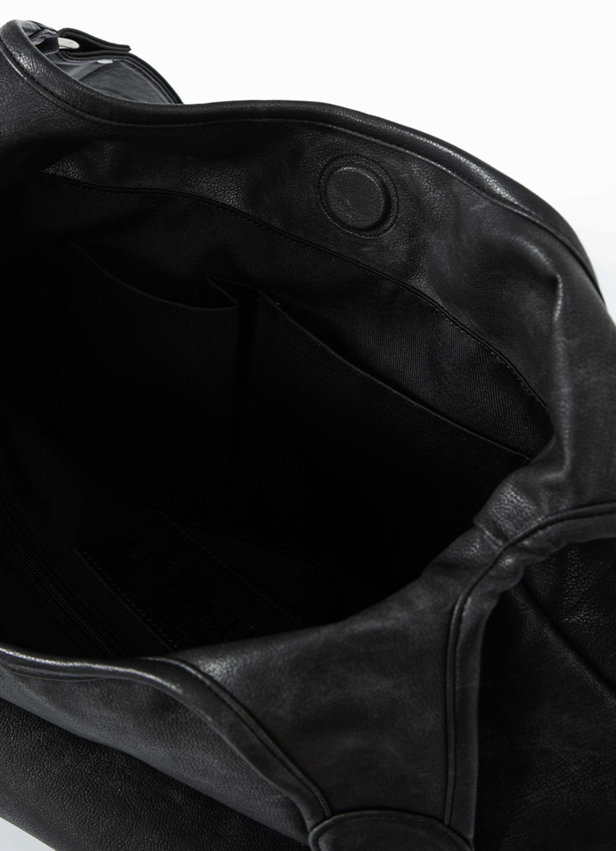 애즈온(ASON) RICKY SHOULDER BAG / CRACK BLACK