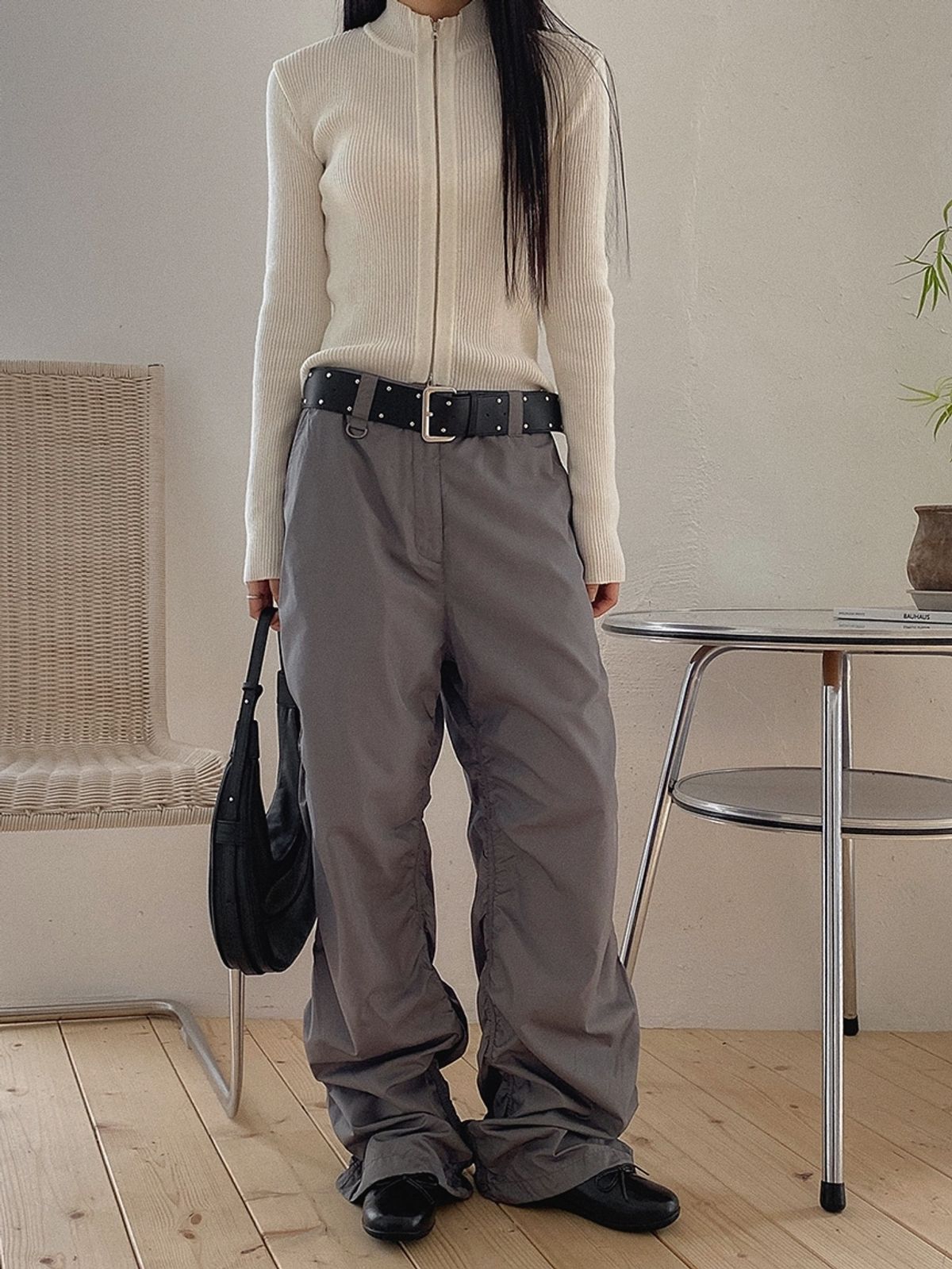 무드앤플(MOODNPLE) mindless ribbon flat  라운드 리본플랫 2cm 2color