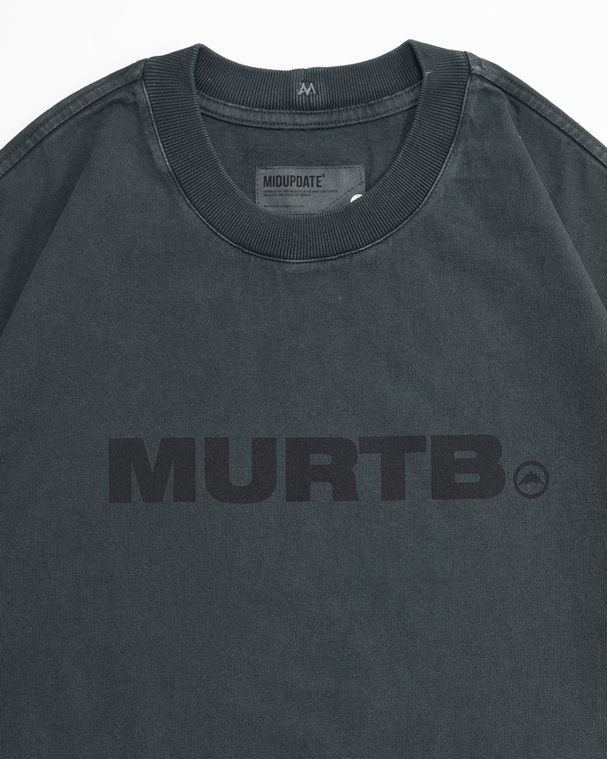 미드업데이트(MIDUPDATE) Garment Dye Print T-shirt_2color