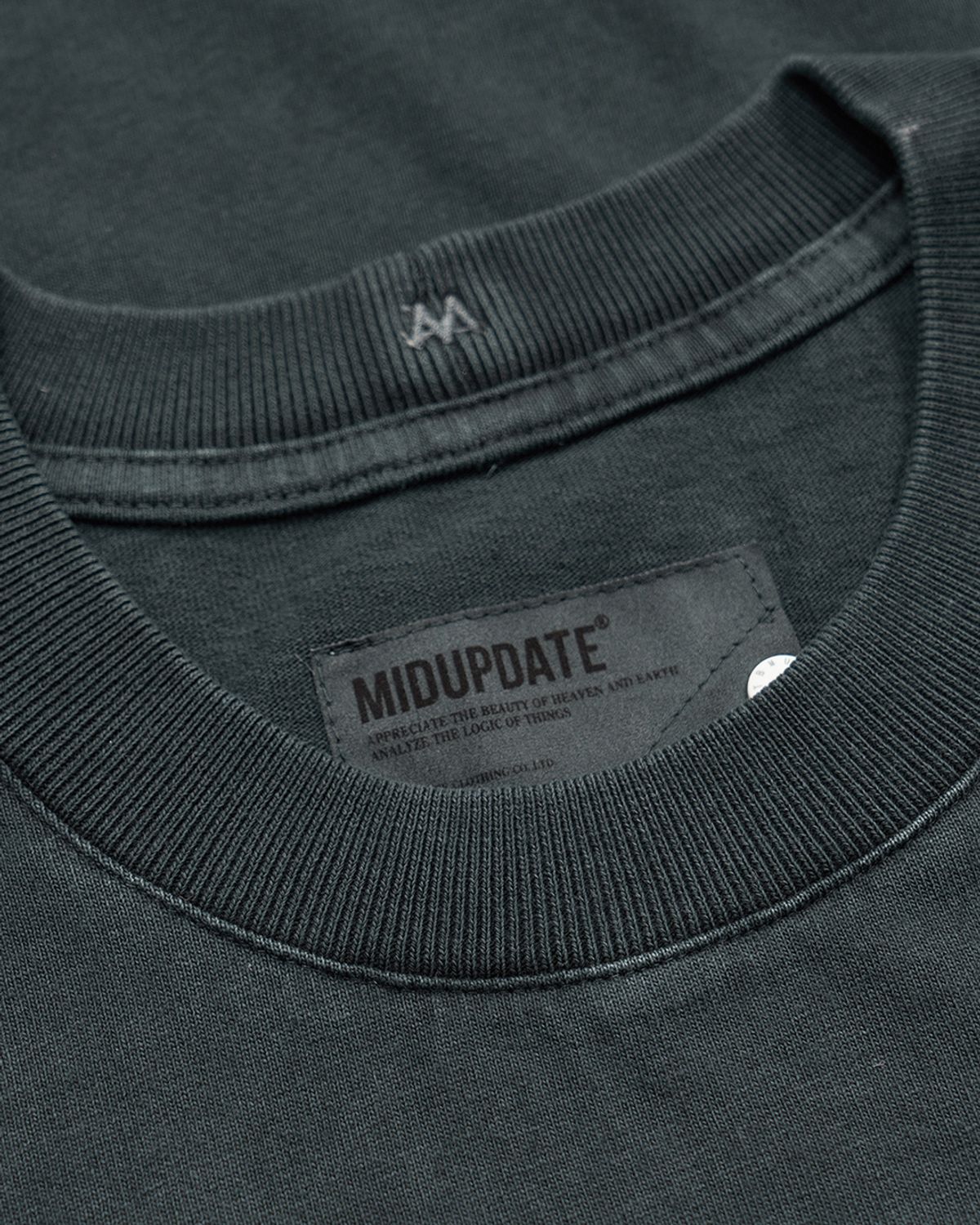 미드업데이트(MIDUPDATE) Garment Dye Print T-shirt_2color