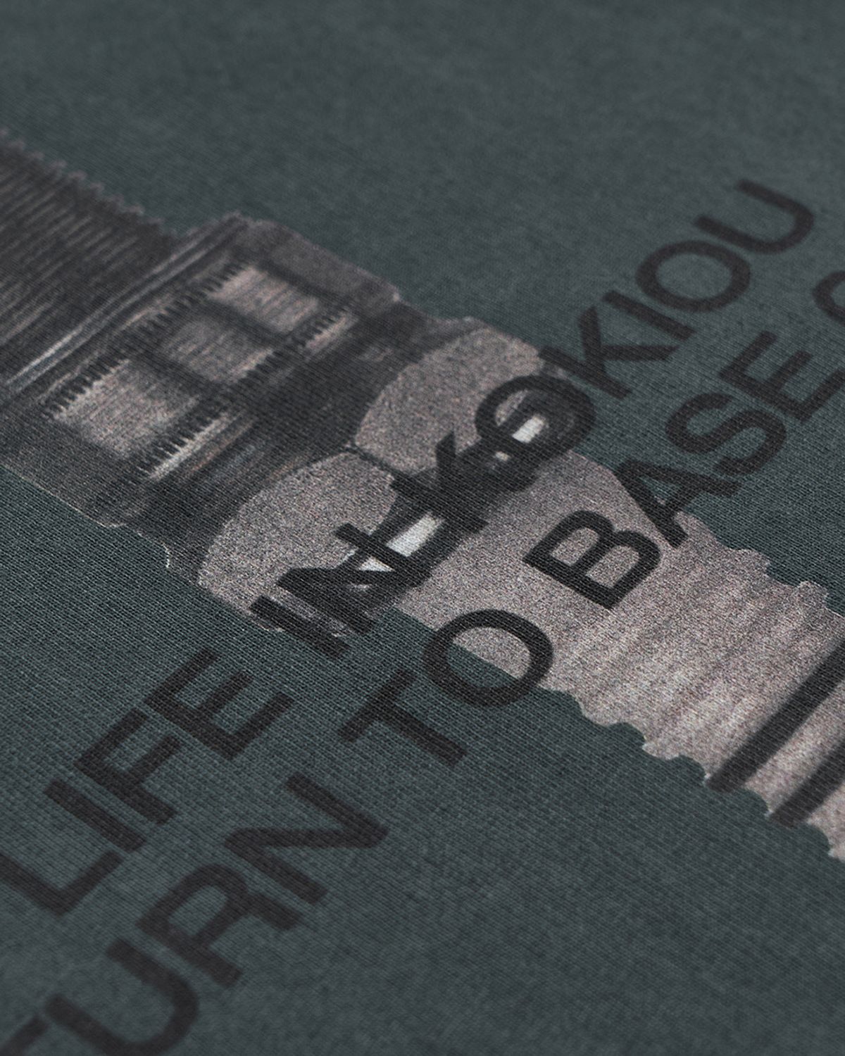 미드업데이트(MIDUPDATE) Garment Dye Print T-shirt_2color