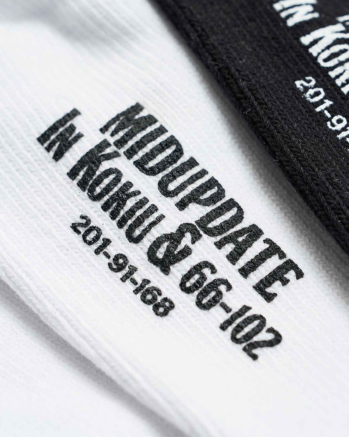 미드업데이트(MIDUPDATE) Cotton Crew Socks_2color