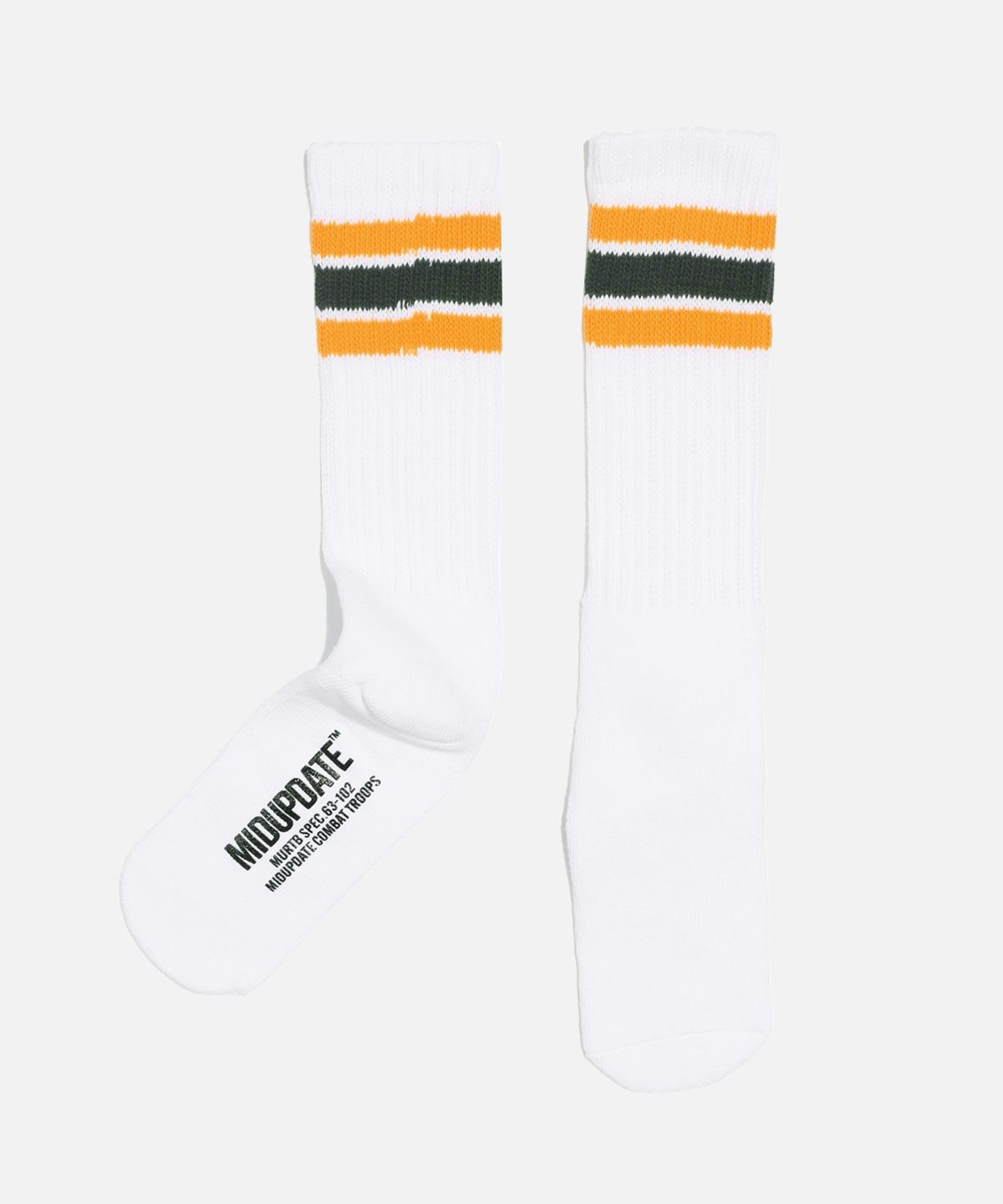 미드업데이트(MIDUPDATE) Double Stripe Crew Socks_3color
