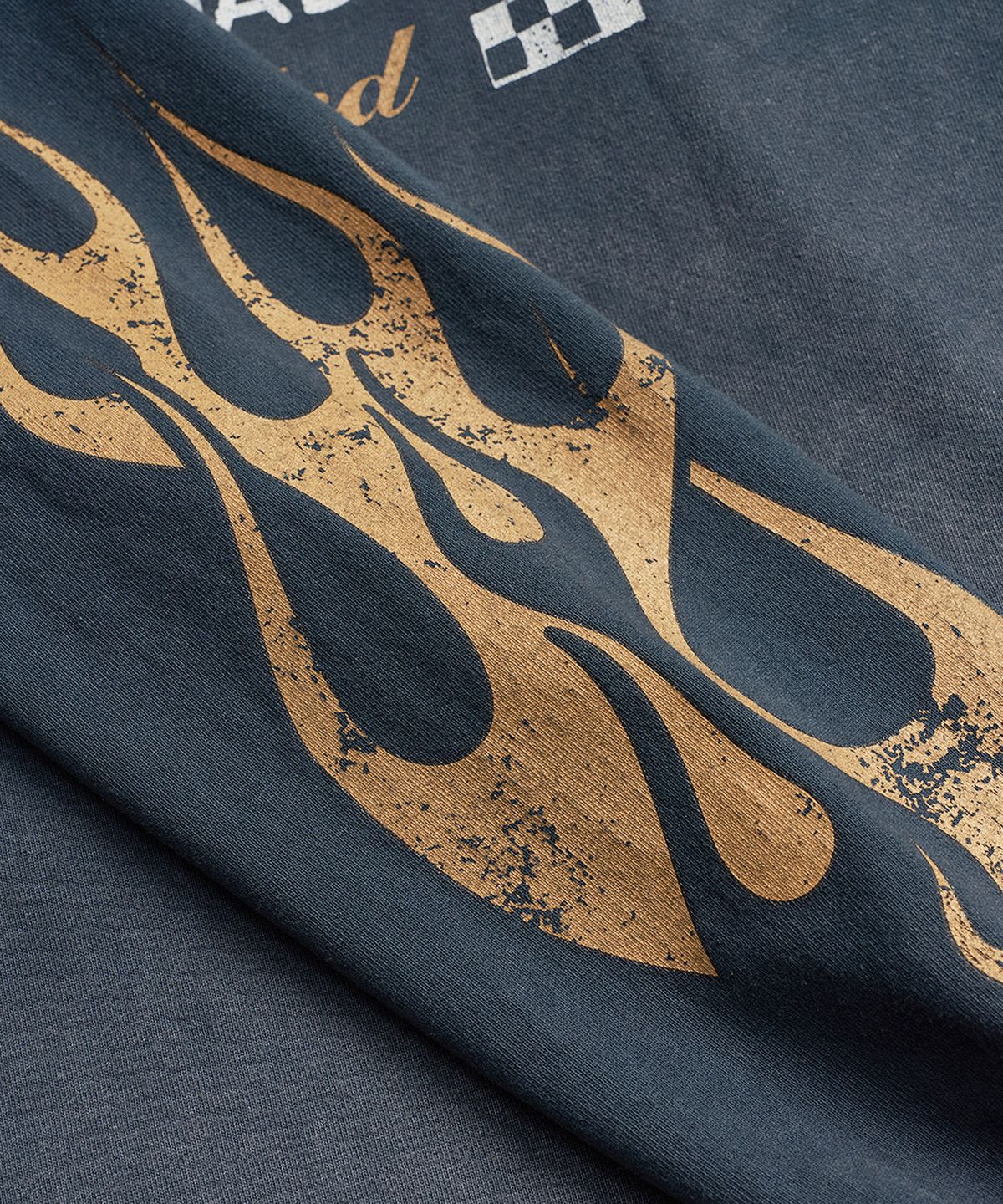 미드업데이트(MIDUPDATE) Flame Print Long Sleeve T-shirt_2color