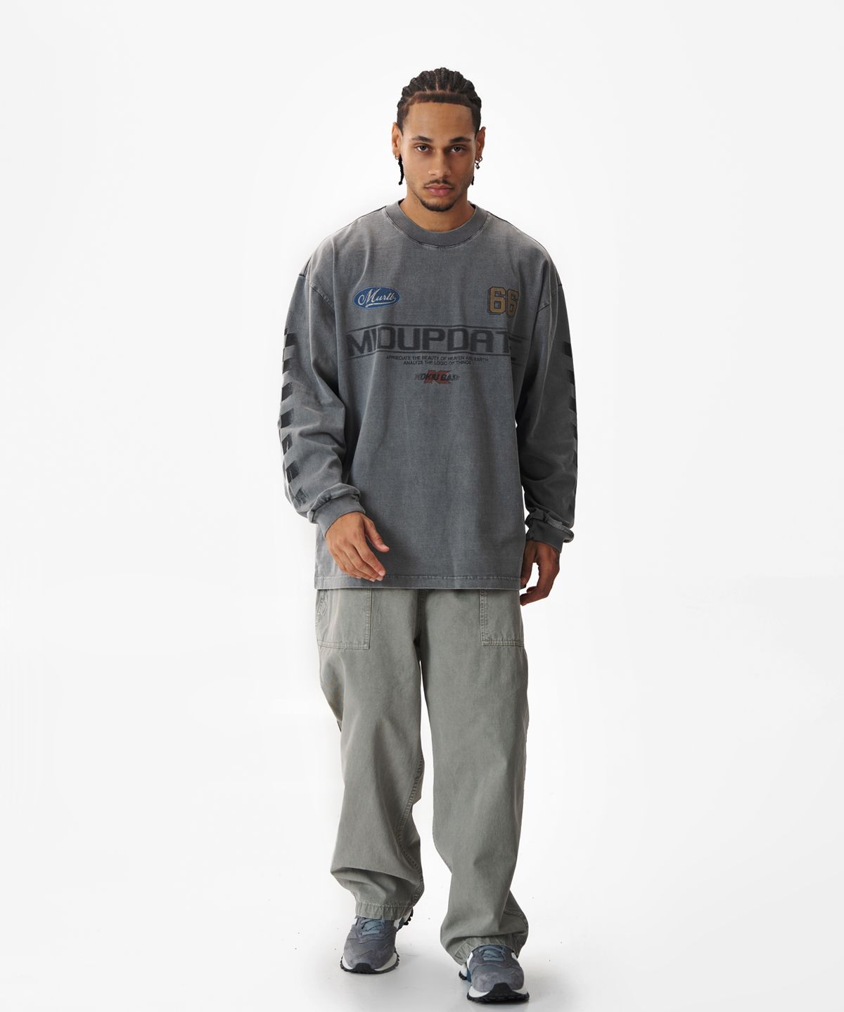 미드업데이트(MIDUPDATE) Garment Dye Long Sleeve T-shirt_2color