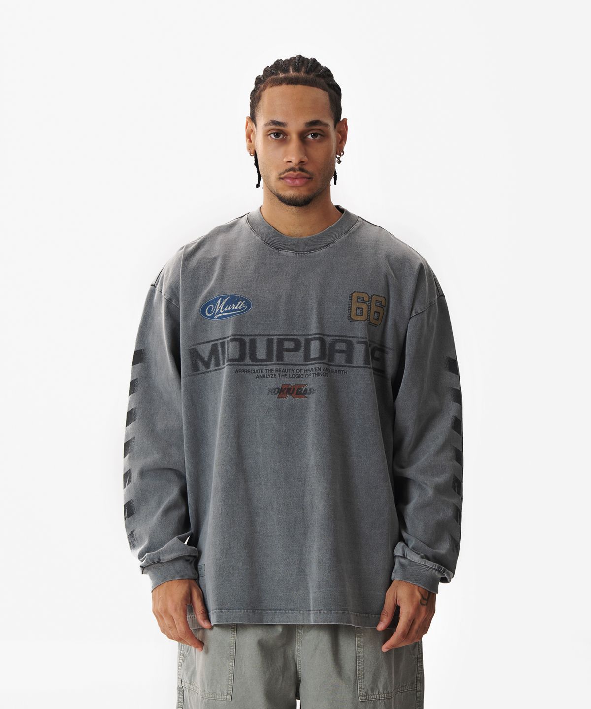 미드업데이트(MIDUPDATE) Garment Dye Long Sleeve T-shirt_2color