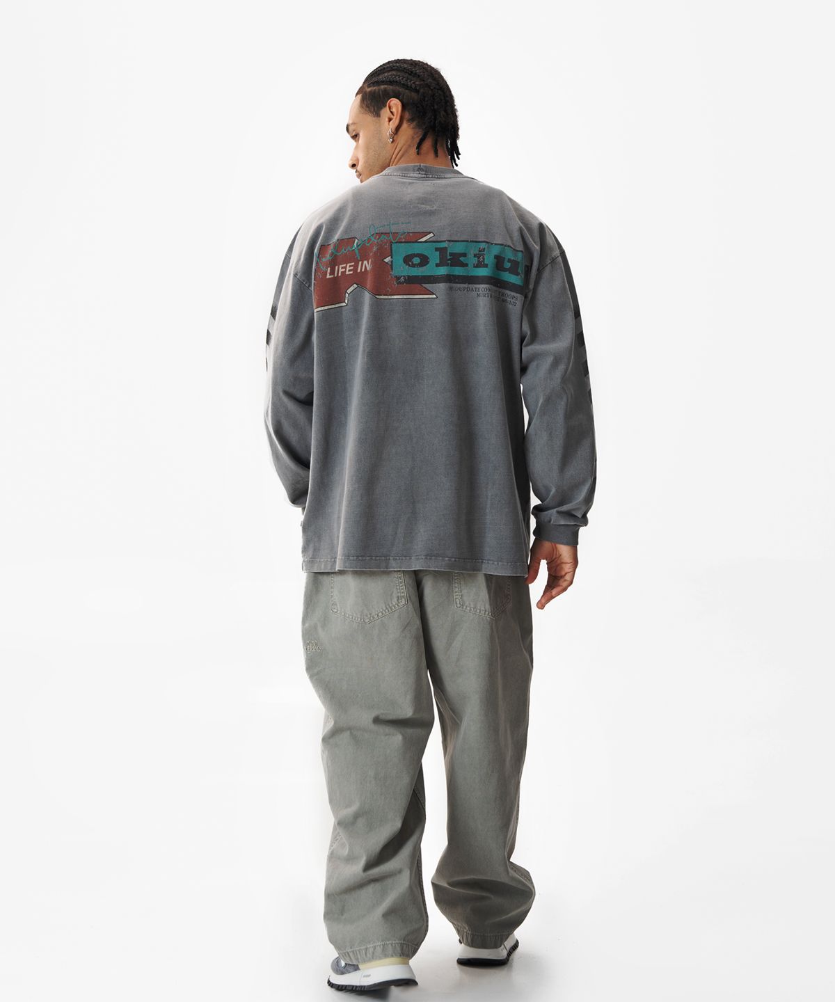 미드업데이트(MIDUPDATE) Garment Dye Long Sleeve T-shirt_2color