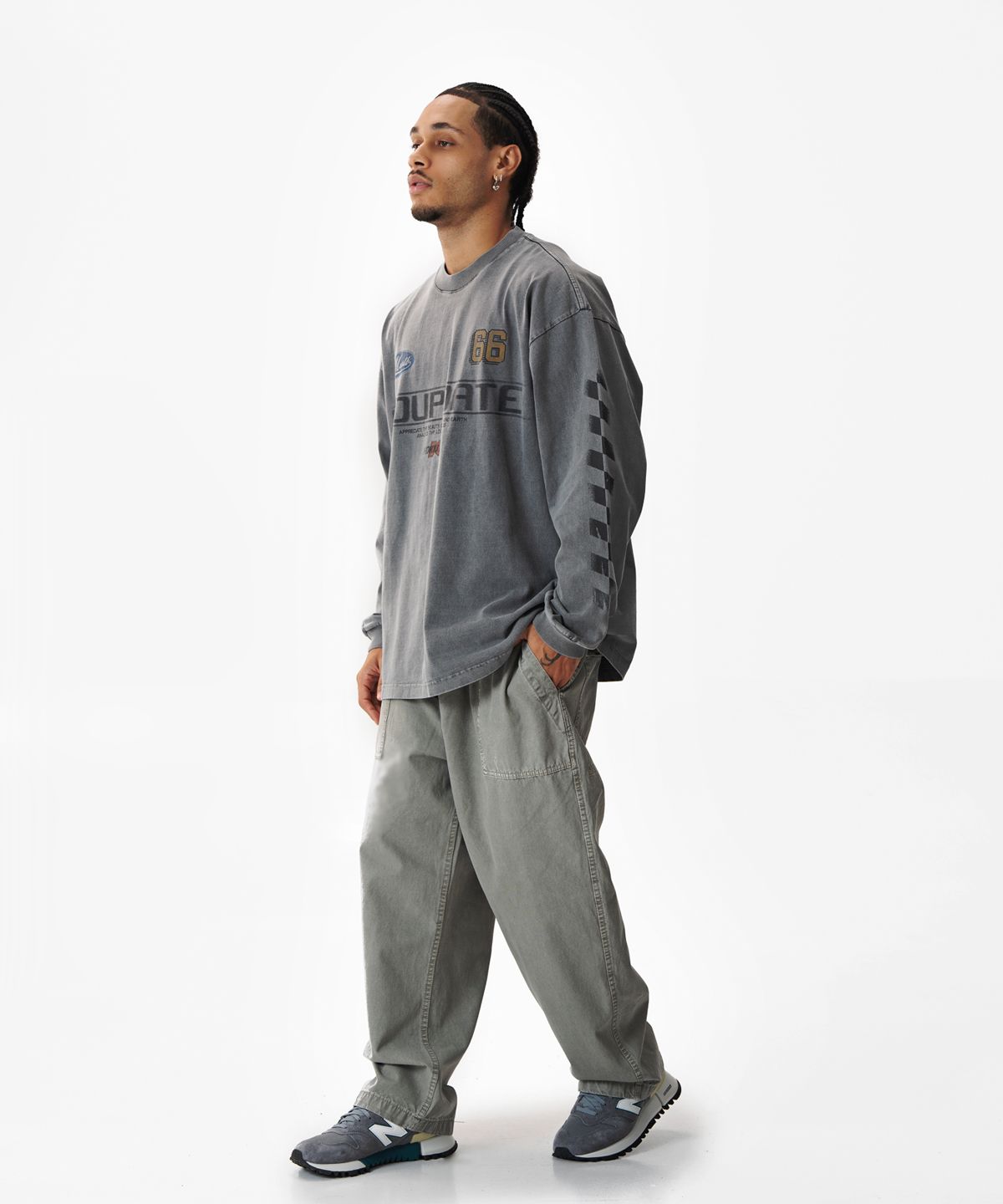 미드업데이트(MIDUPDATE) Garment Dye Long Sleeve T-shirt_2color