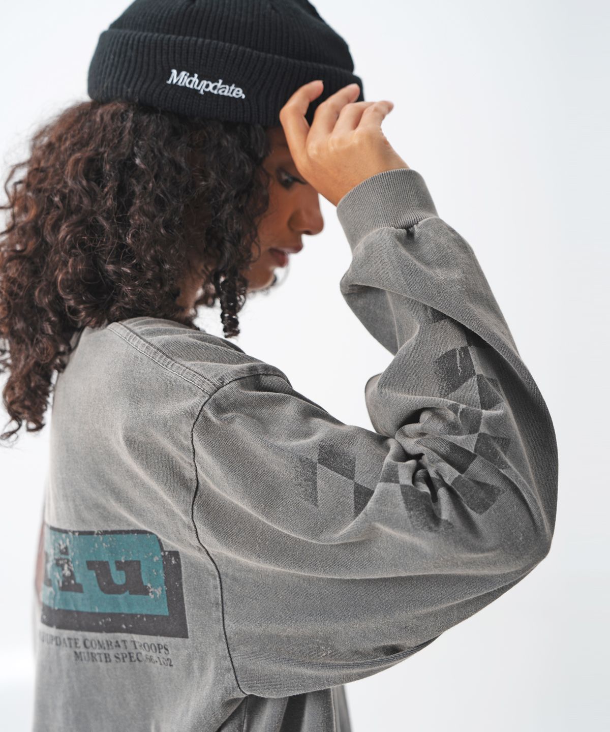 미드업데이트(MIDUPDATE) Garment Dye Long Sleeve T-shirt_2color