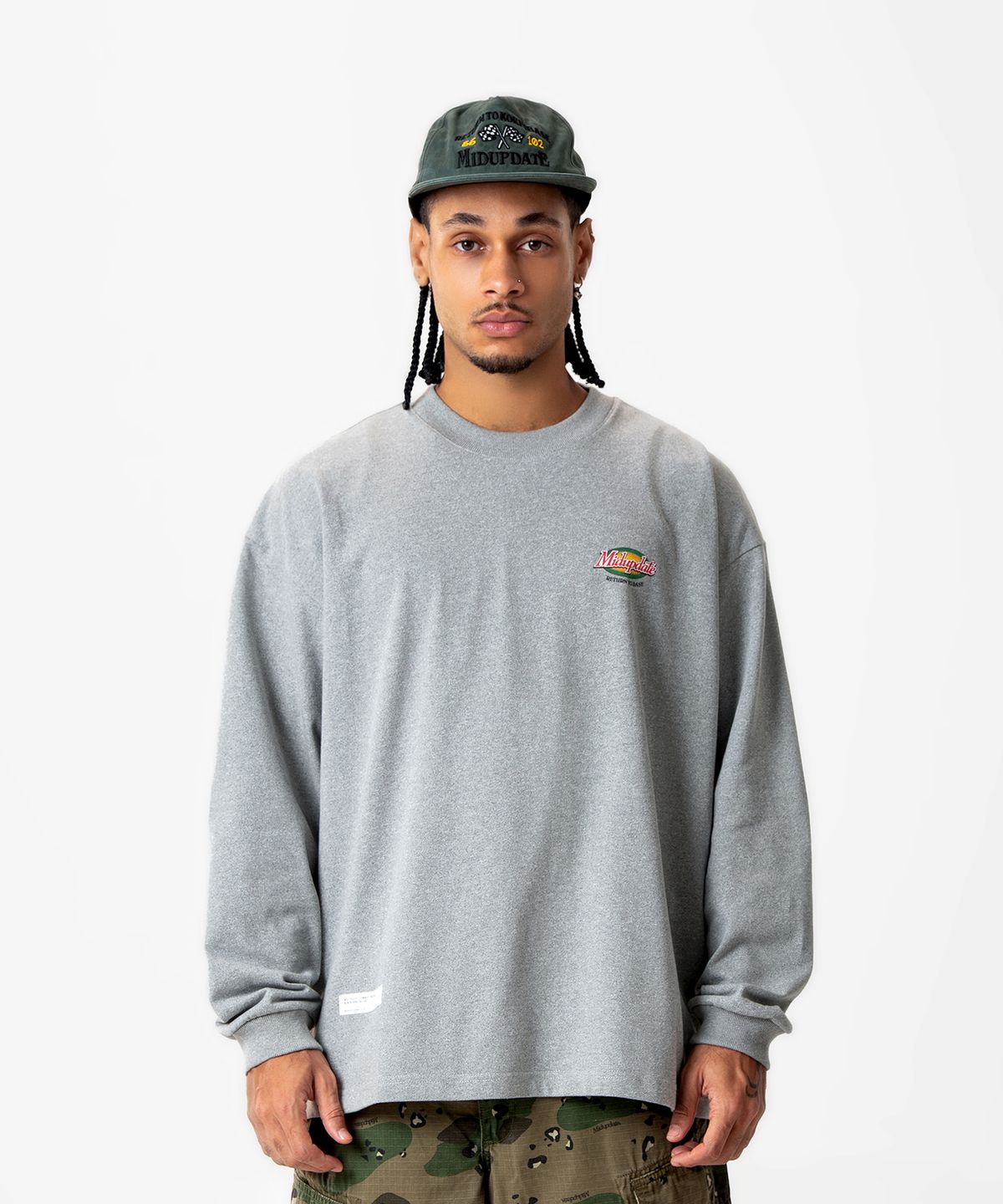 미드업데이트(MIDUPDATE) Long Sleeve Print T-shirt_2color