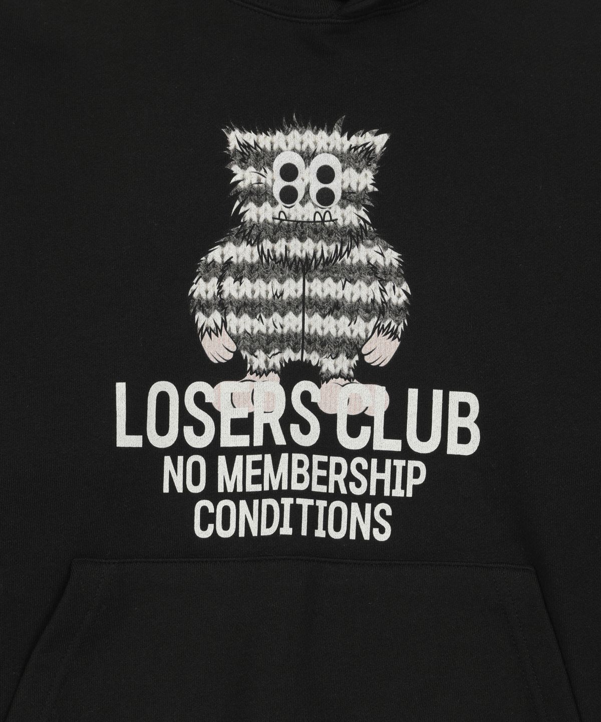 루저스클럽(LOSERS CLUB) 예티 그래픽 후디 블랙