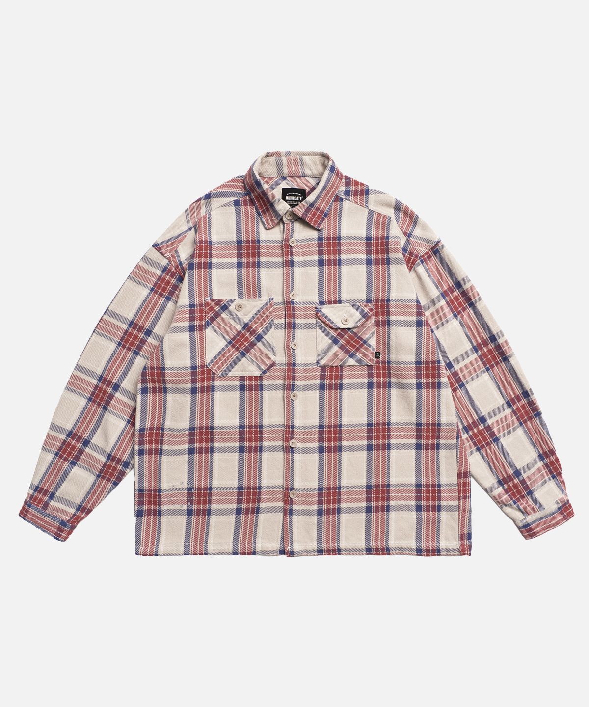 미드업데이트(MIDUPDATE) Flannel Overshirt_2color
