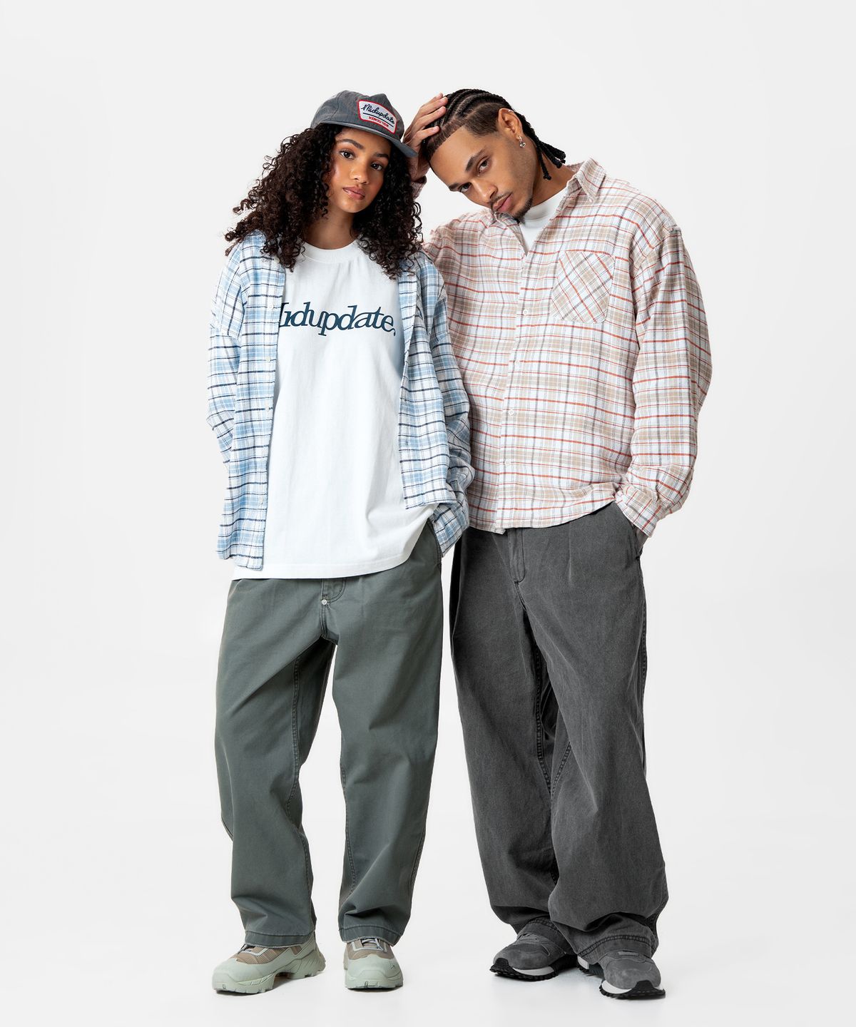 미드업데이트(MIDUPDATE) Plaid Cotton Shirt_2color
