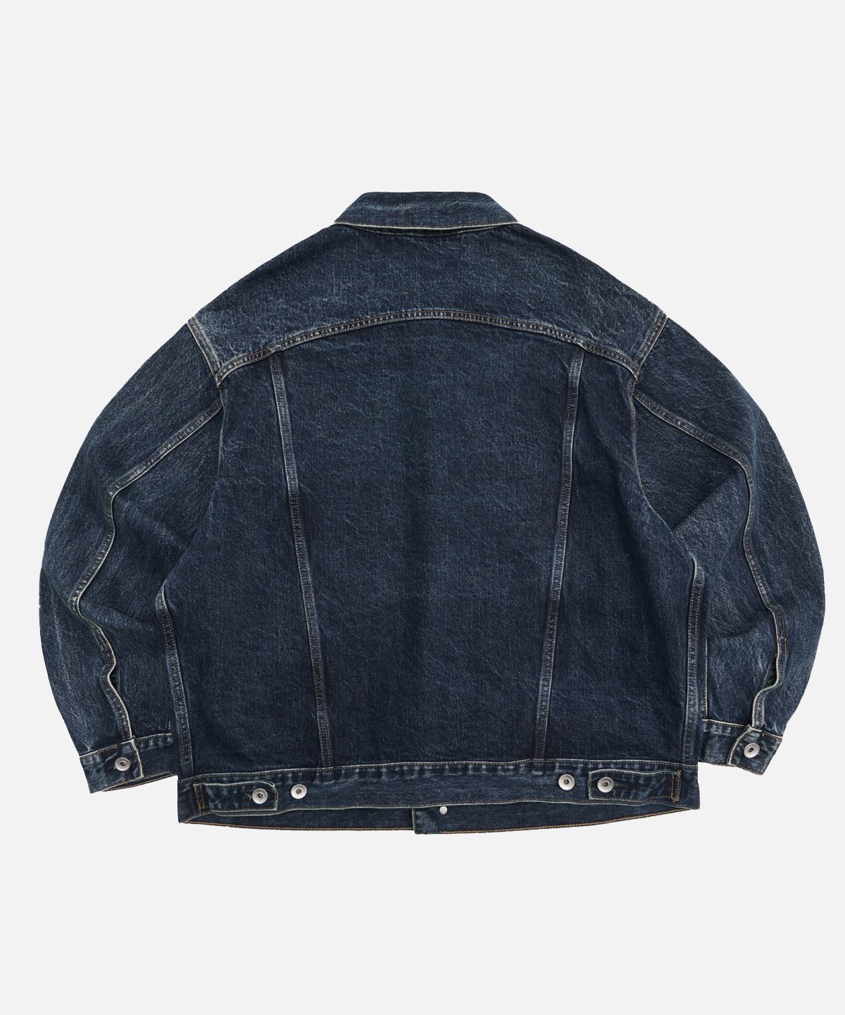 미드업데이트(MIDUPDATE) Dark Washing Type2 Trucker Denim Jacket_Indigo