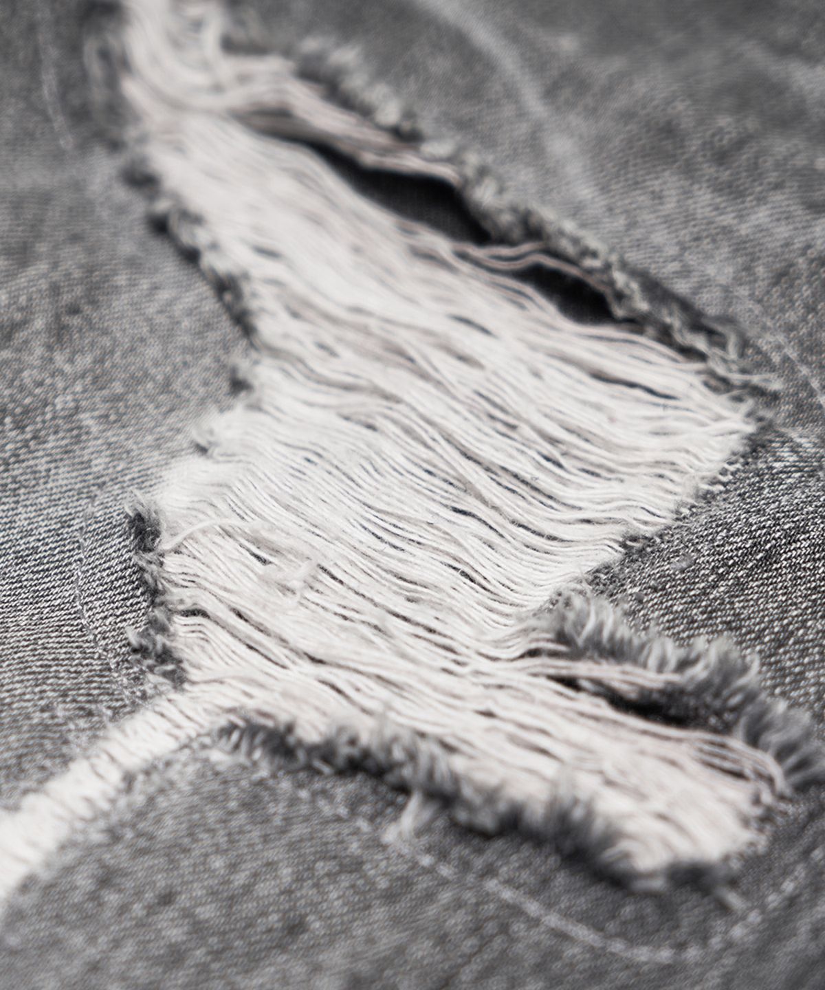 미드업데이트(MIDUPDATE) Destroyed Black Washing Denim Pants_Black