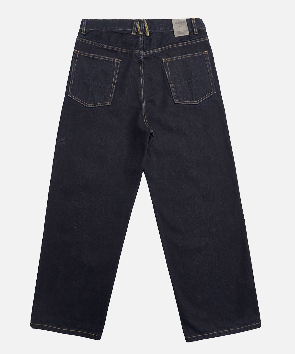 미드업데이트(MIDUPDATE) Dark Washing Straight Denim Pants_Navy